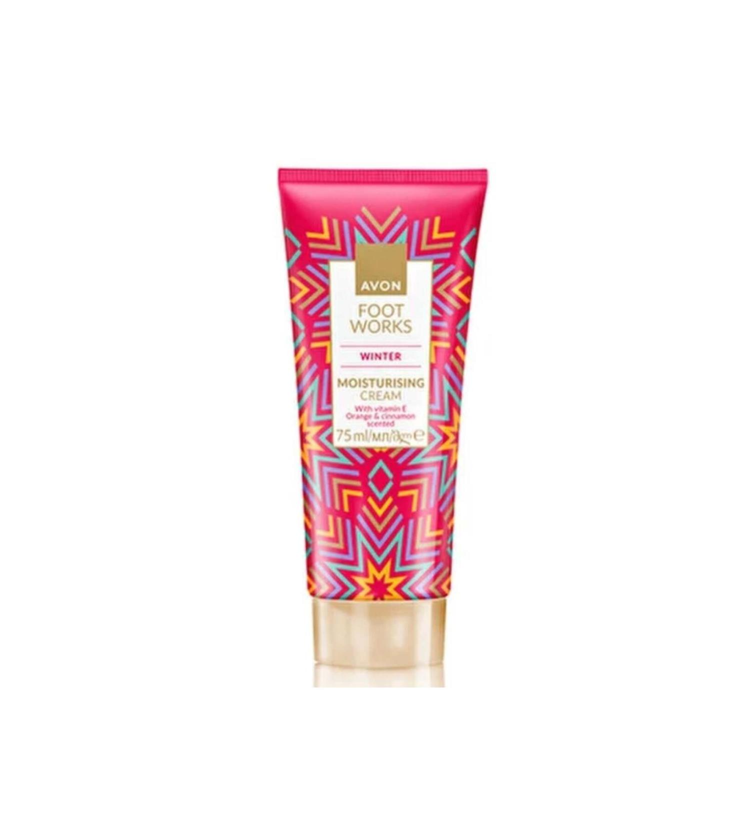 Avon Foot Work Winter Orange and Cinnamon Scented Vitamin E Moisturizing Foot Cream 75 ml