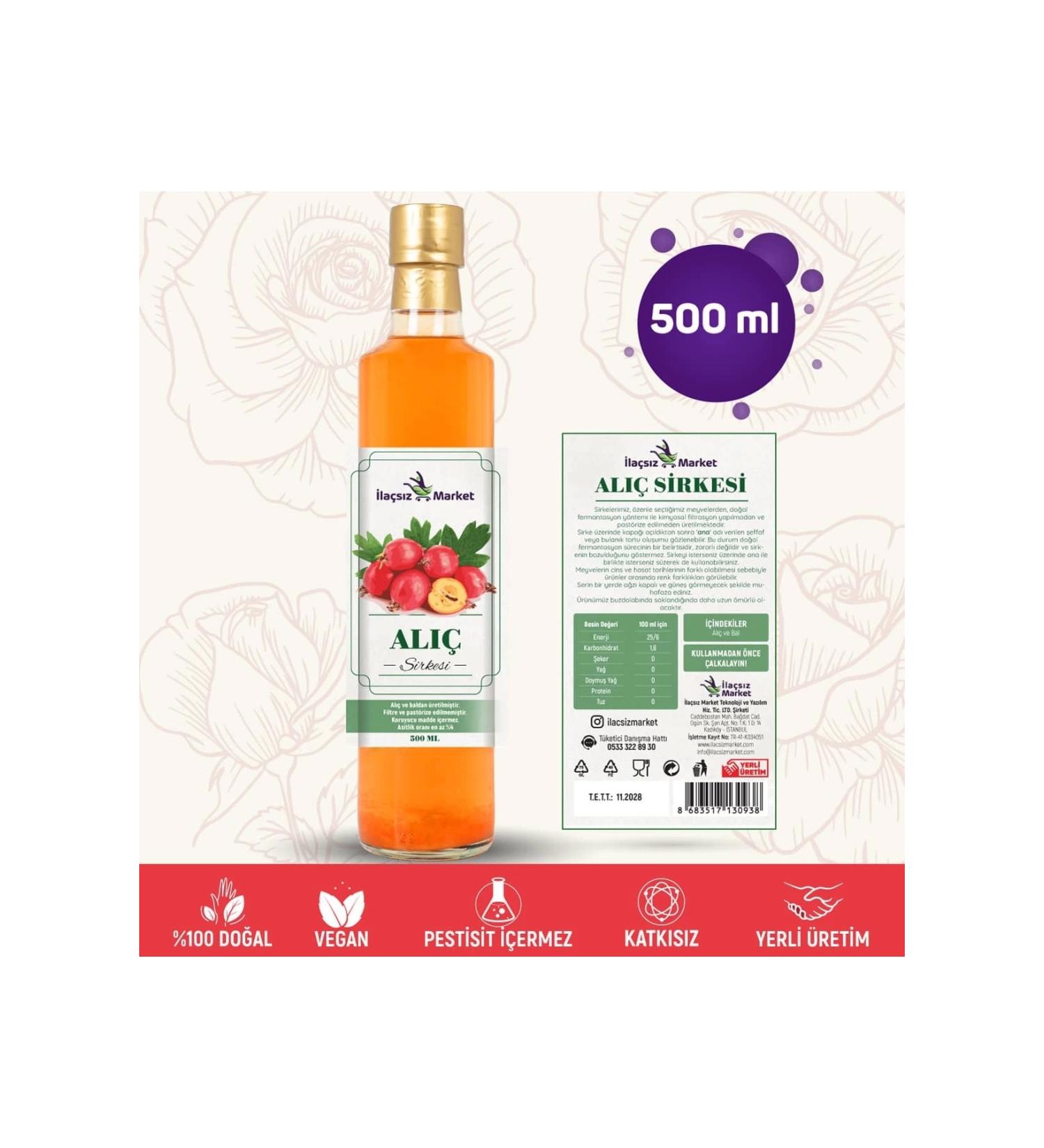 Drug-free Market Hawthorn Vinegar / 500 ml (VERY SHARP)