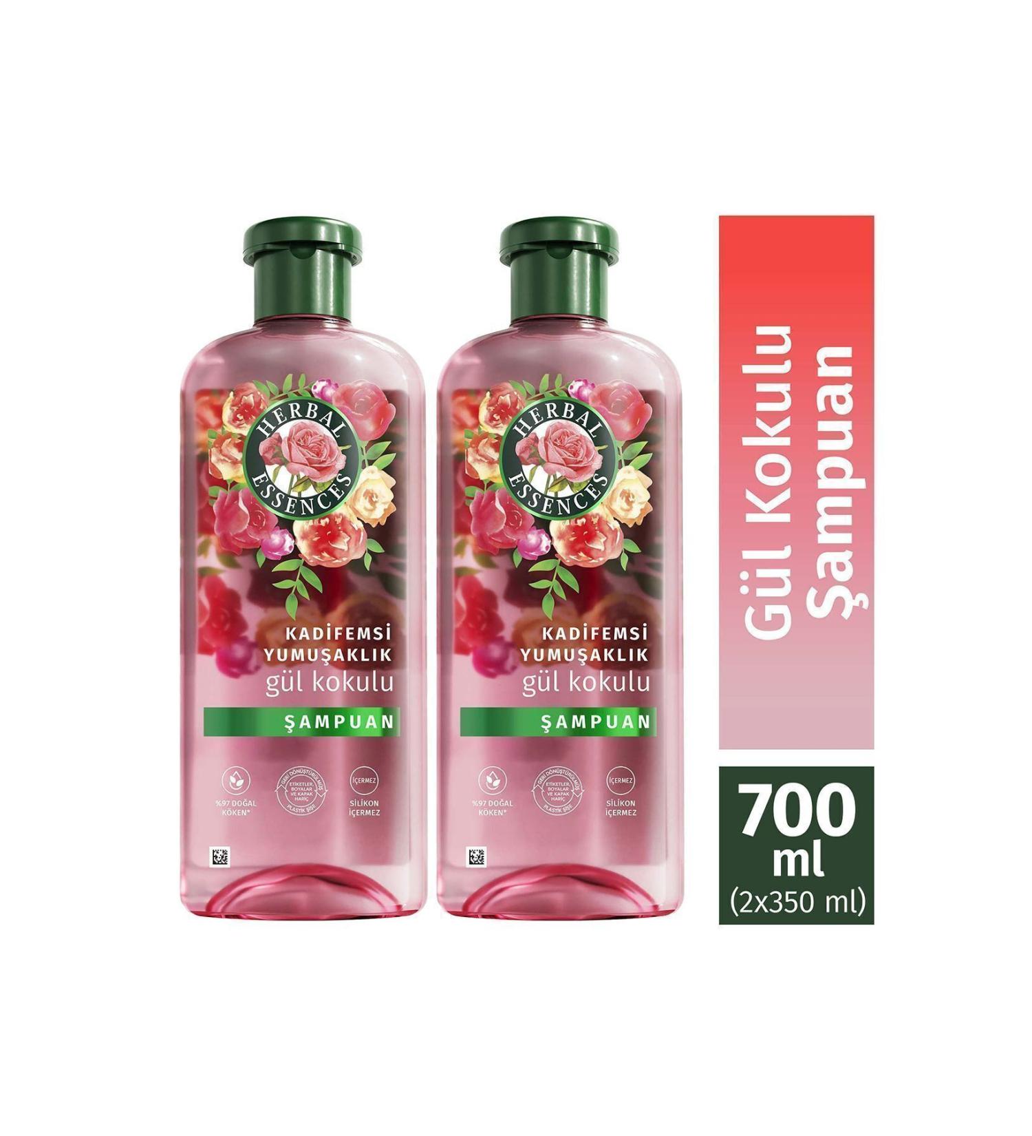 Herbal Essences Velvety Softness Rose Scented Shampoo350ml x2 - Buy Online on GoSupps.com