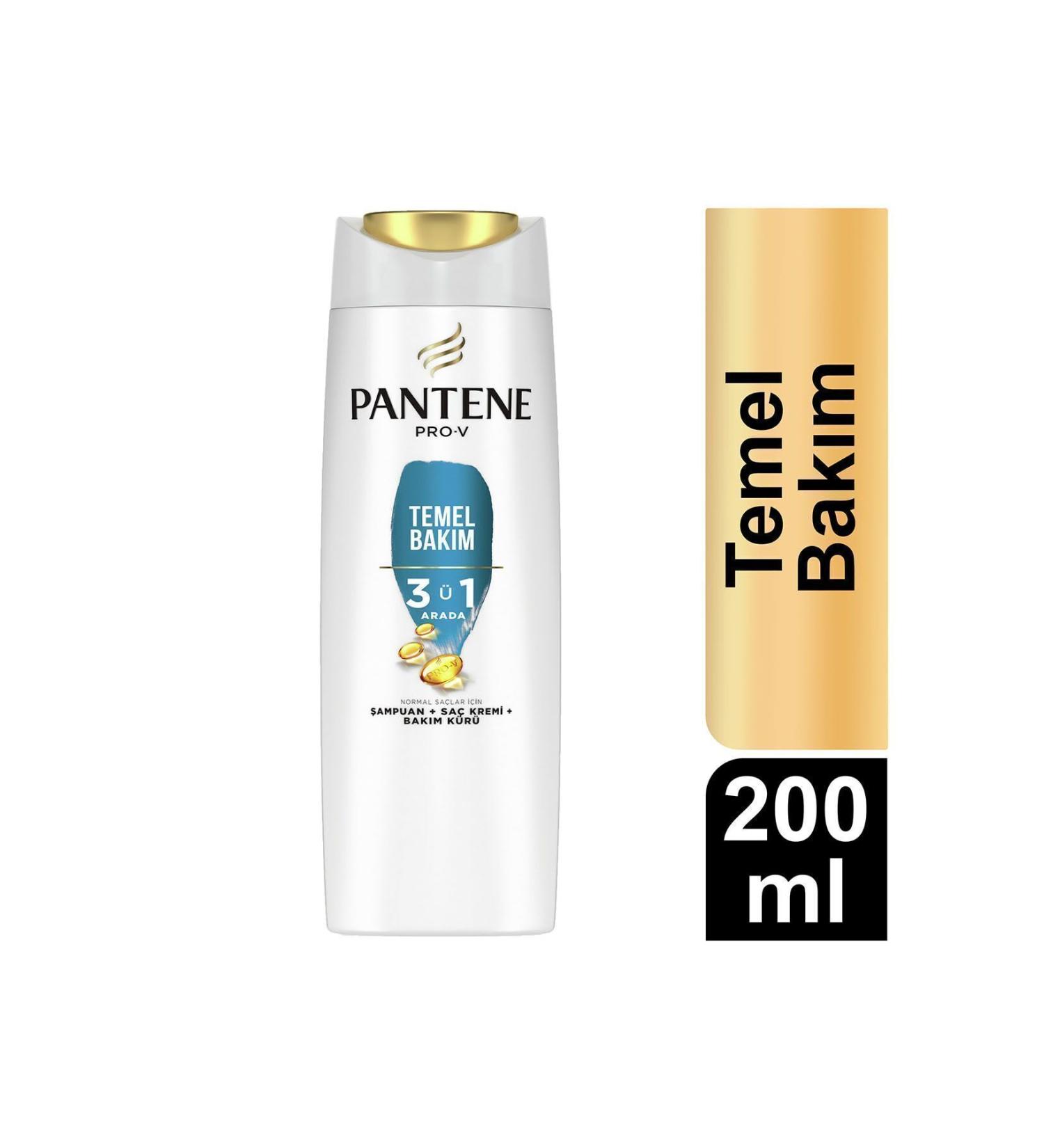 Pantene Basic Care 3 in 1 Shampoo 200 Ml - Buy Online on GoSupps.com