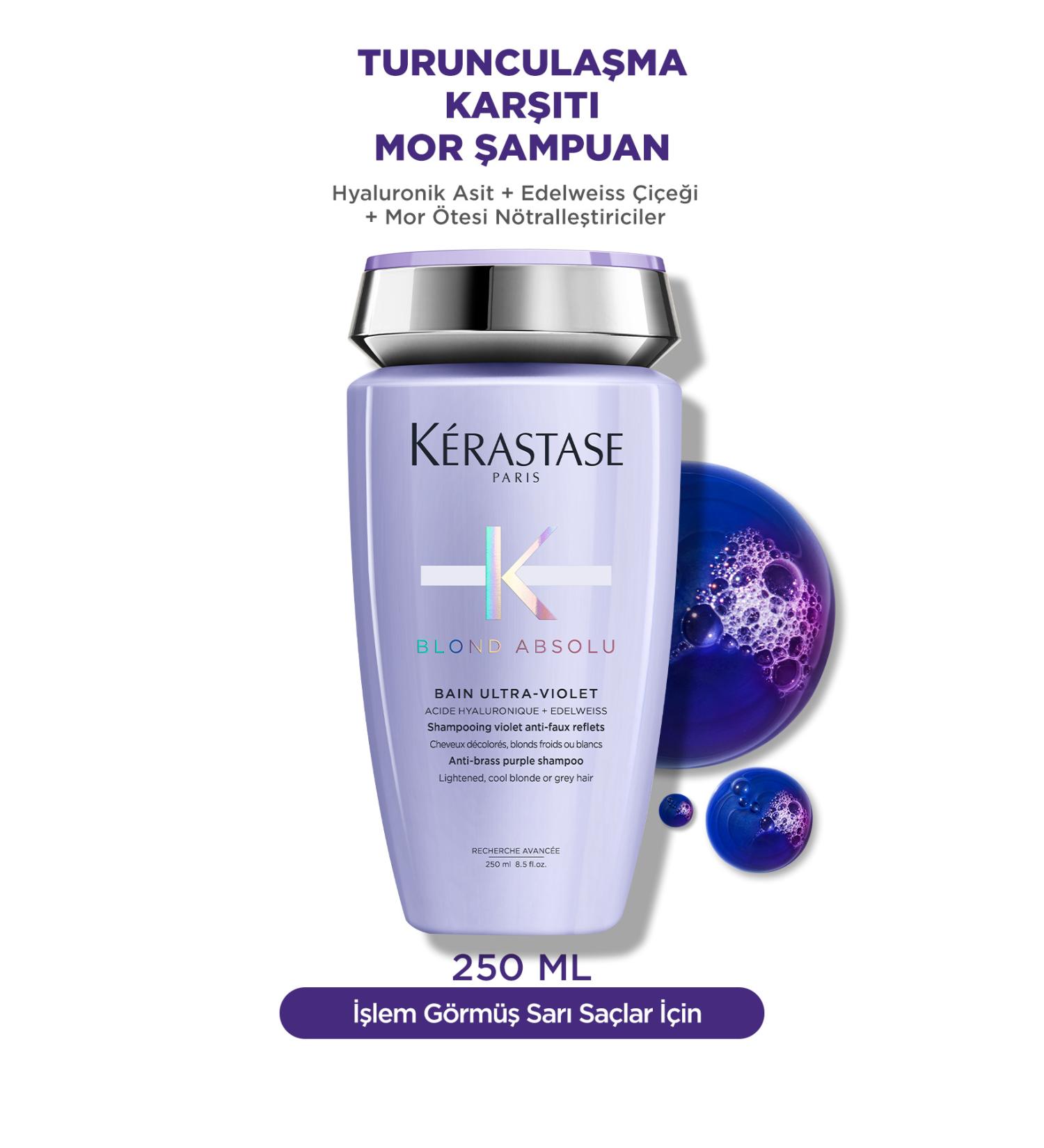 Kerastase Blond Absolu Bain Ultra-violet Orange Reflection Neutralizing Shampoo 250 ml - Buy Online on GoSupps.com
