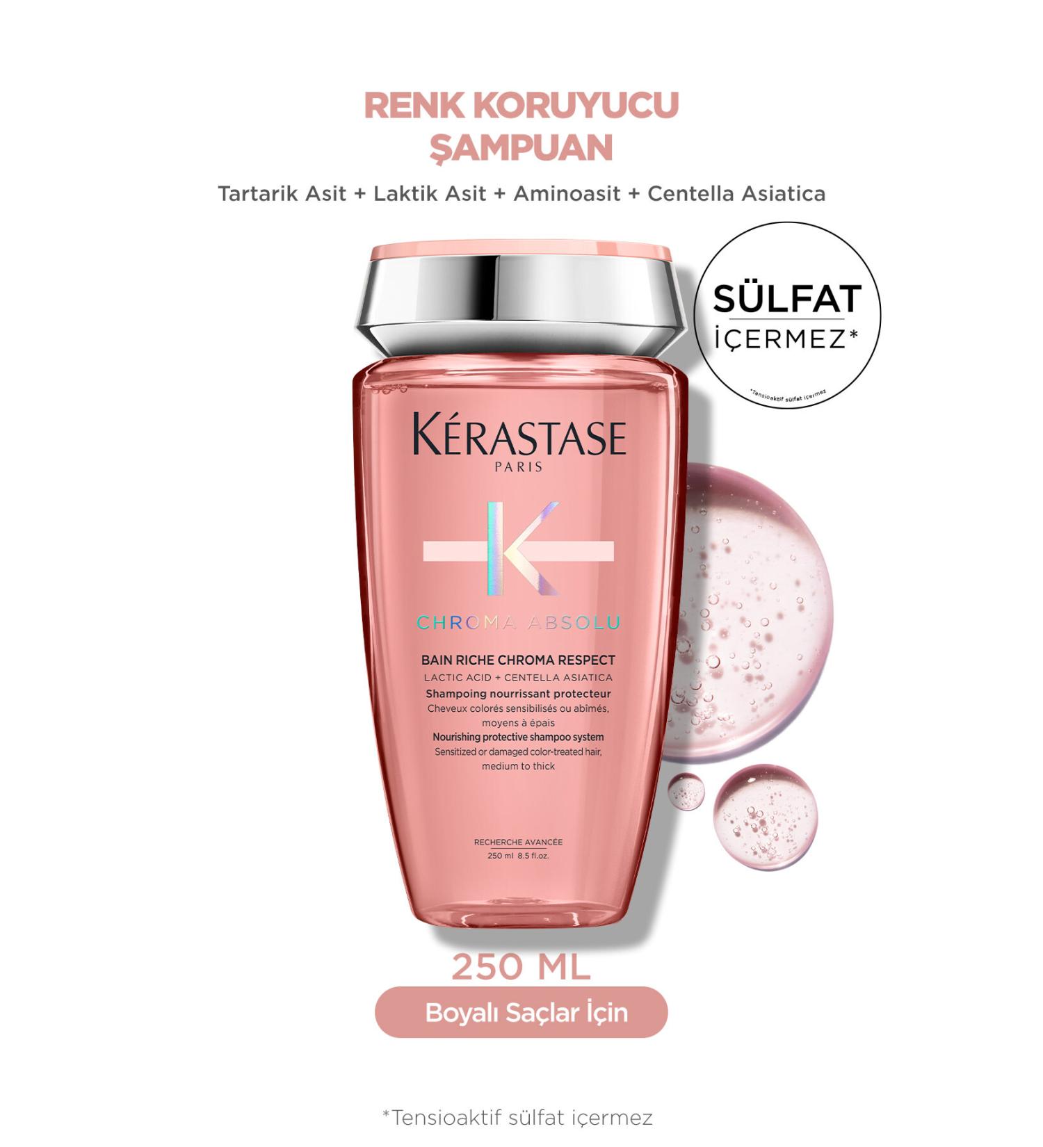 Kerastase Chroma Absolu Bain Riche Nourishing and Protective Shampoo for Colored Hair 250 ml - Buy Online on GoSupps.com