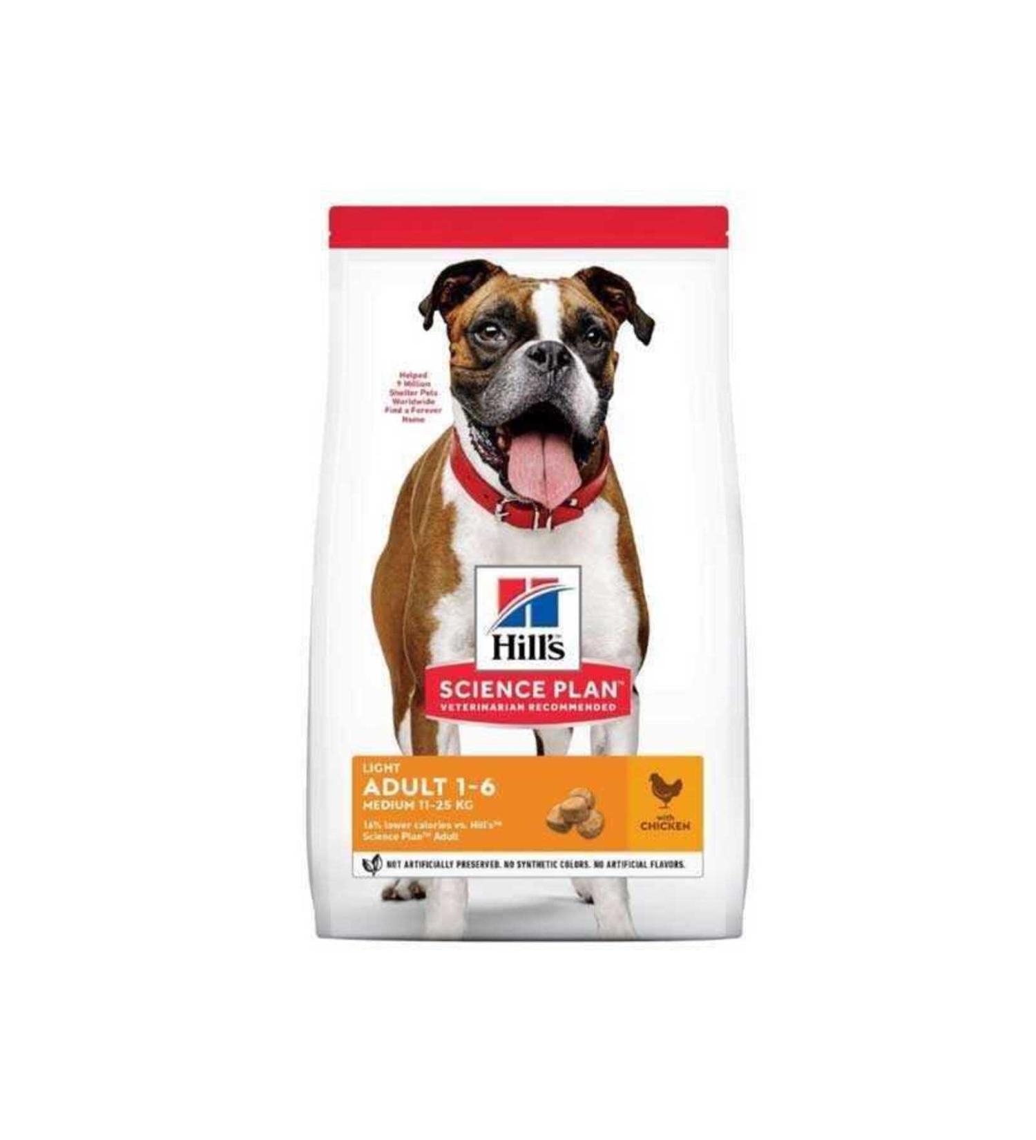 Hill's Light Medium Breed Chicken Diet Dog Food 14 Kg