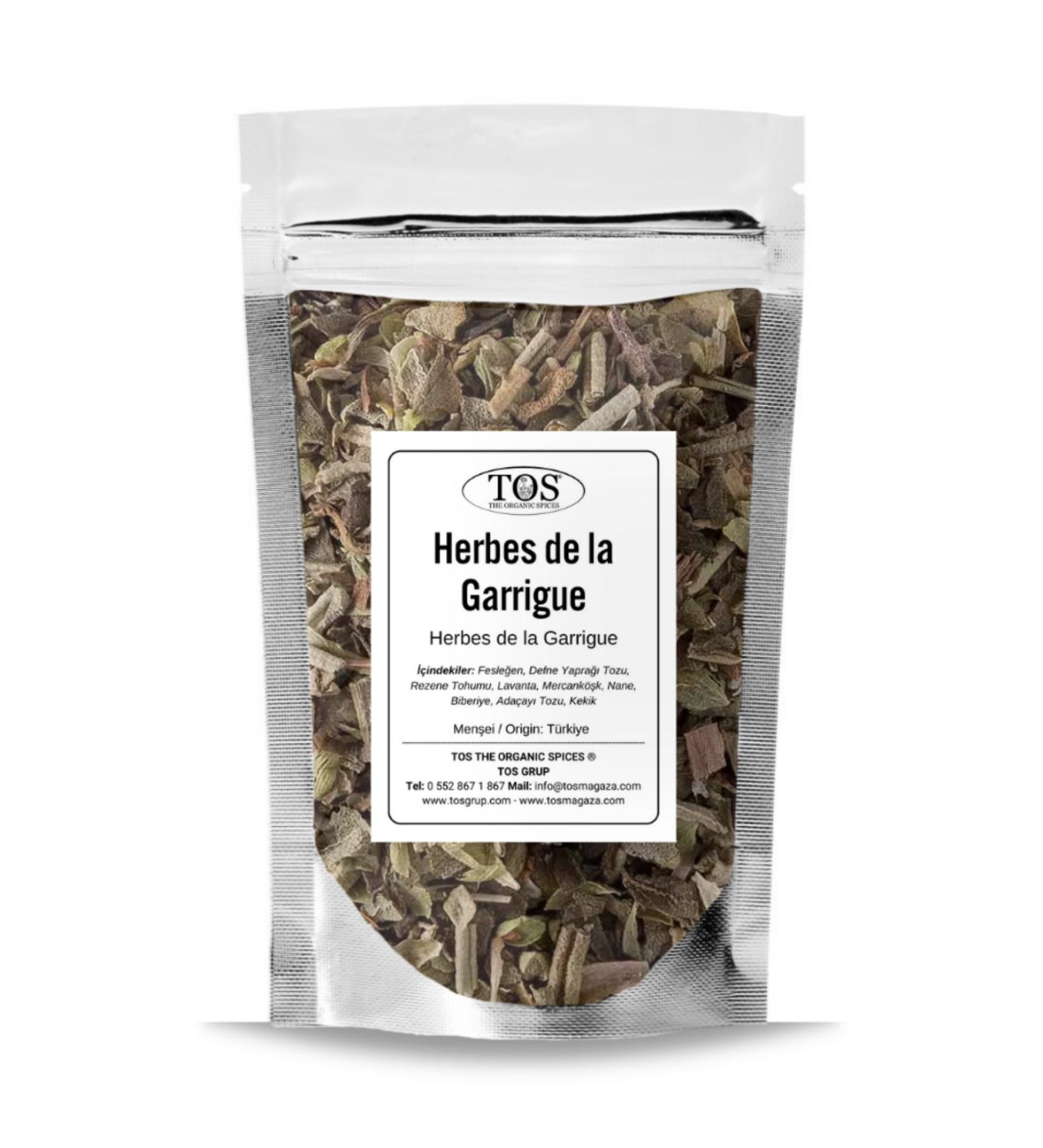 TOS The Organic Spices Herbes de la Garrigue 250 gr Herbes de la Garrigue - Premium Quality | Spice Mix