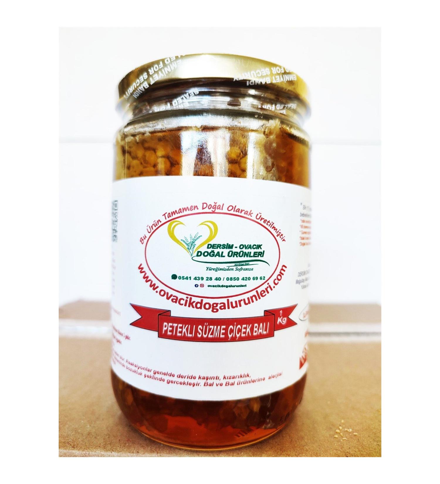 DERS M OVACIK NATURAL PRODUCTS FLOWER HONEY WITH COMB (1KG)