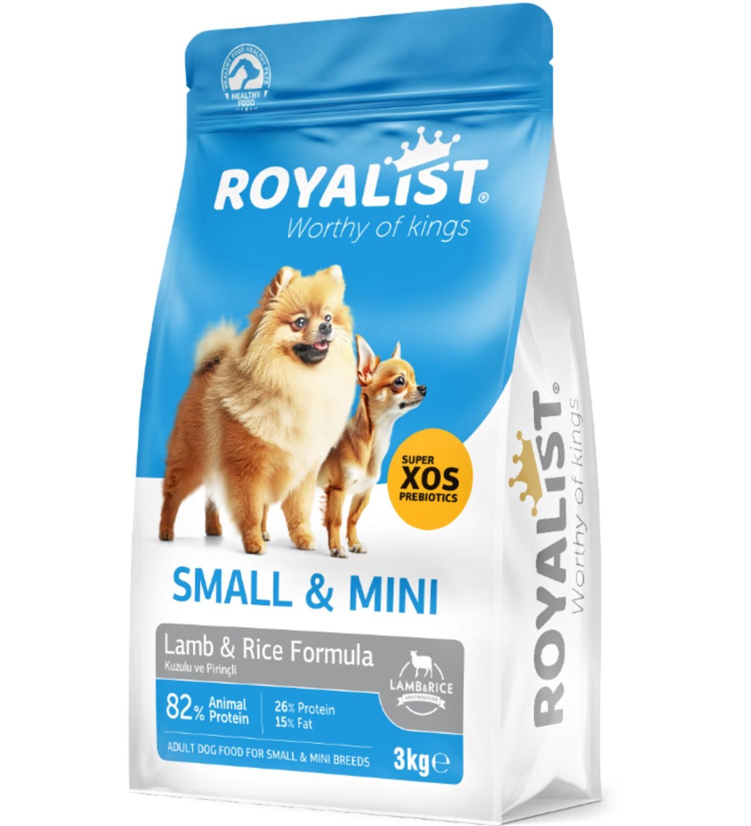 Royalist ROYALIST SMALL BREED ADULT DOG SMALL & MINI LAMB RICE DOG FOOD 3 KG - Buy Online on GoSupps.com