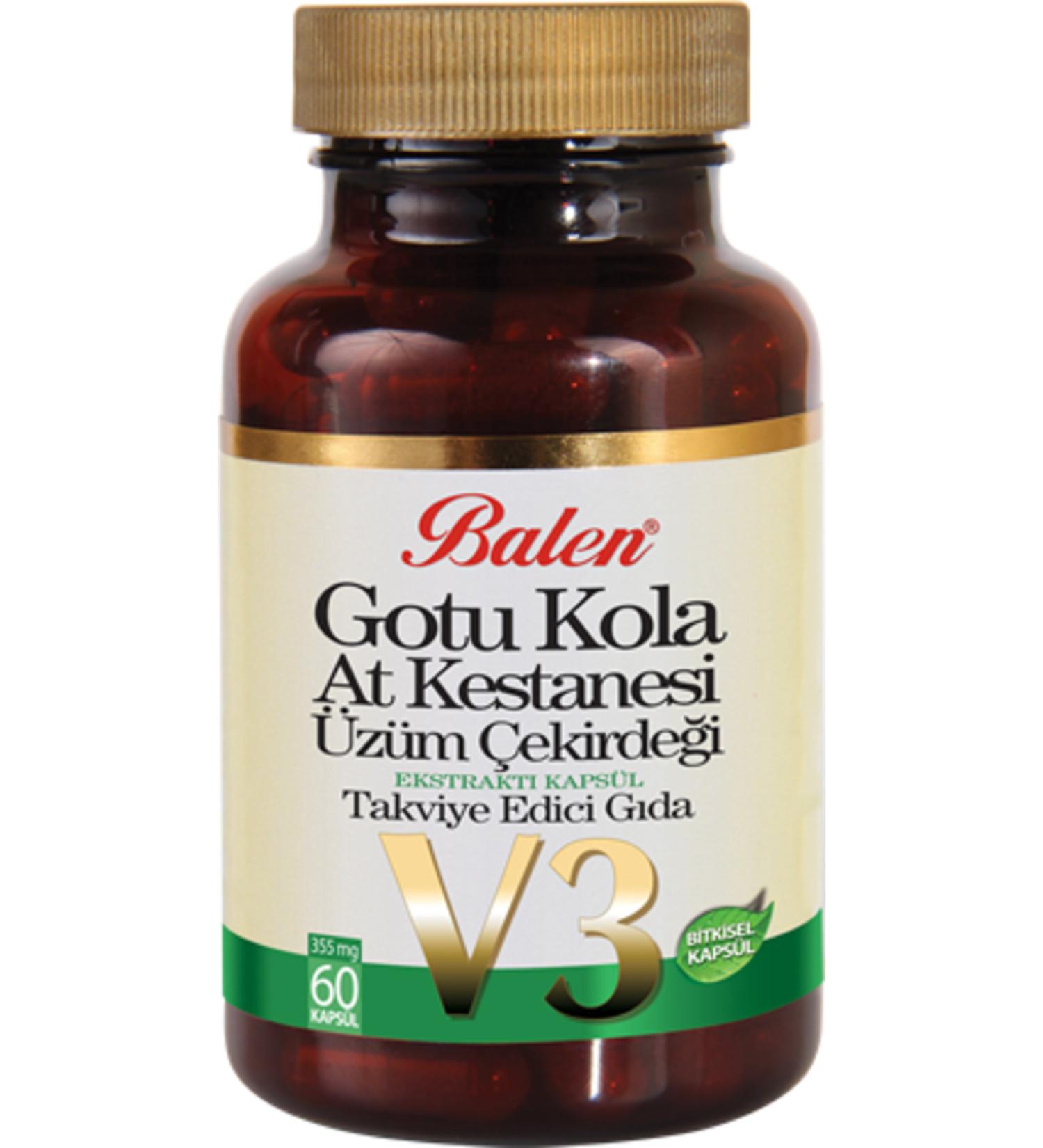 Balen Gotu Kola&Horse Chestnut&Grape Seed Extract Capsule