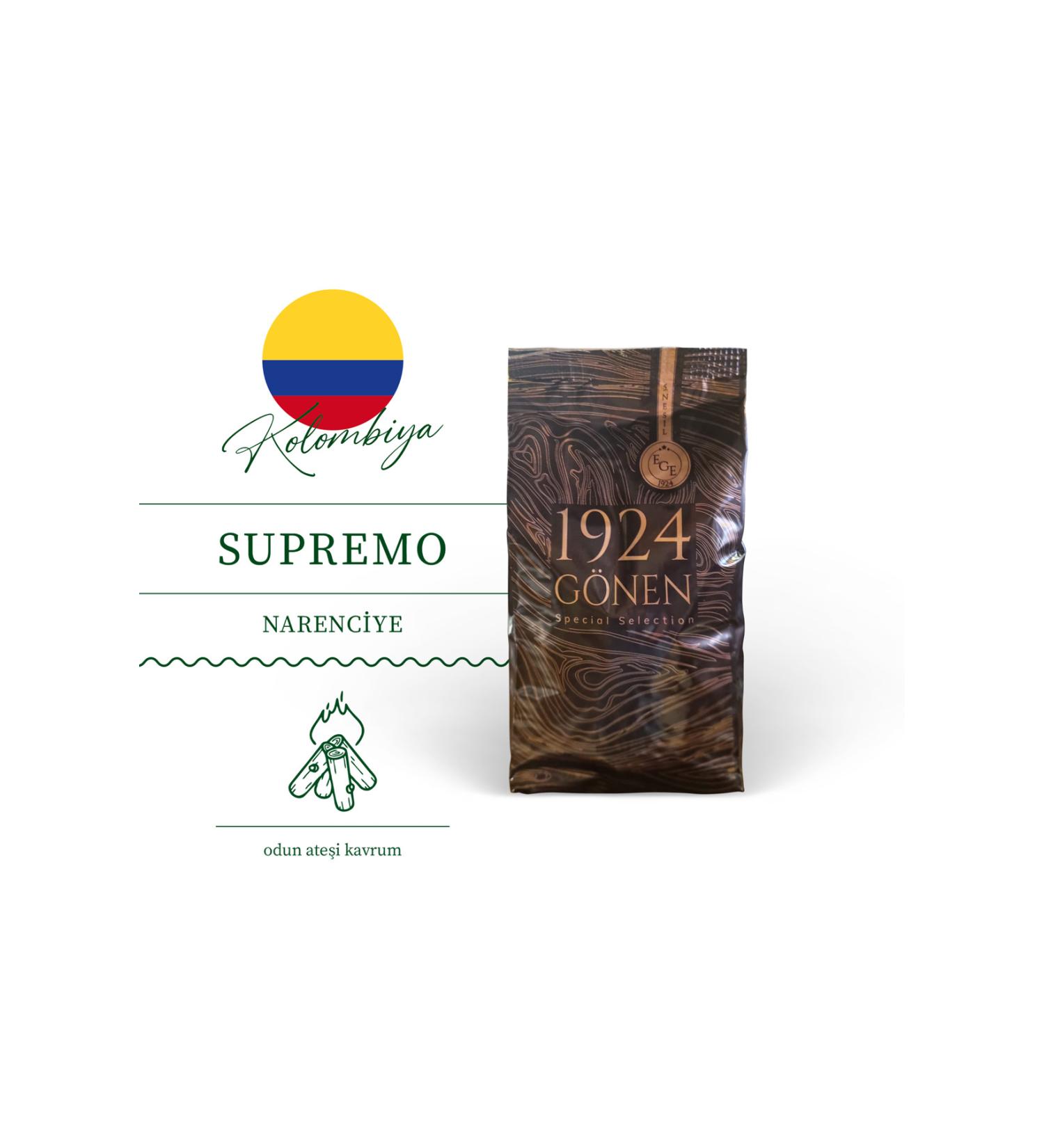 1924G NEN Colombia Medium Hard Coffee Beans 1kg.