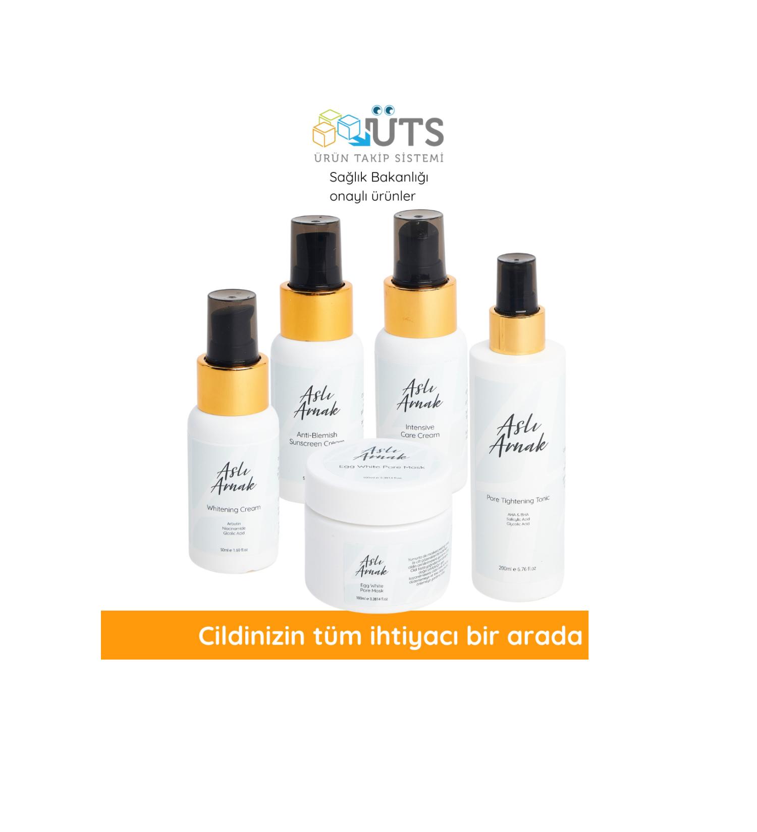 Asl Arnak Egg White Mask & Tonic & Repair Cream & Whitening Cream & Sunscreen - Buy Online on GoSupps.com