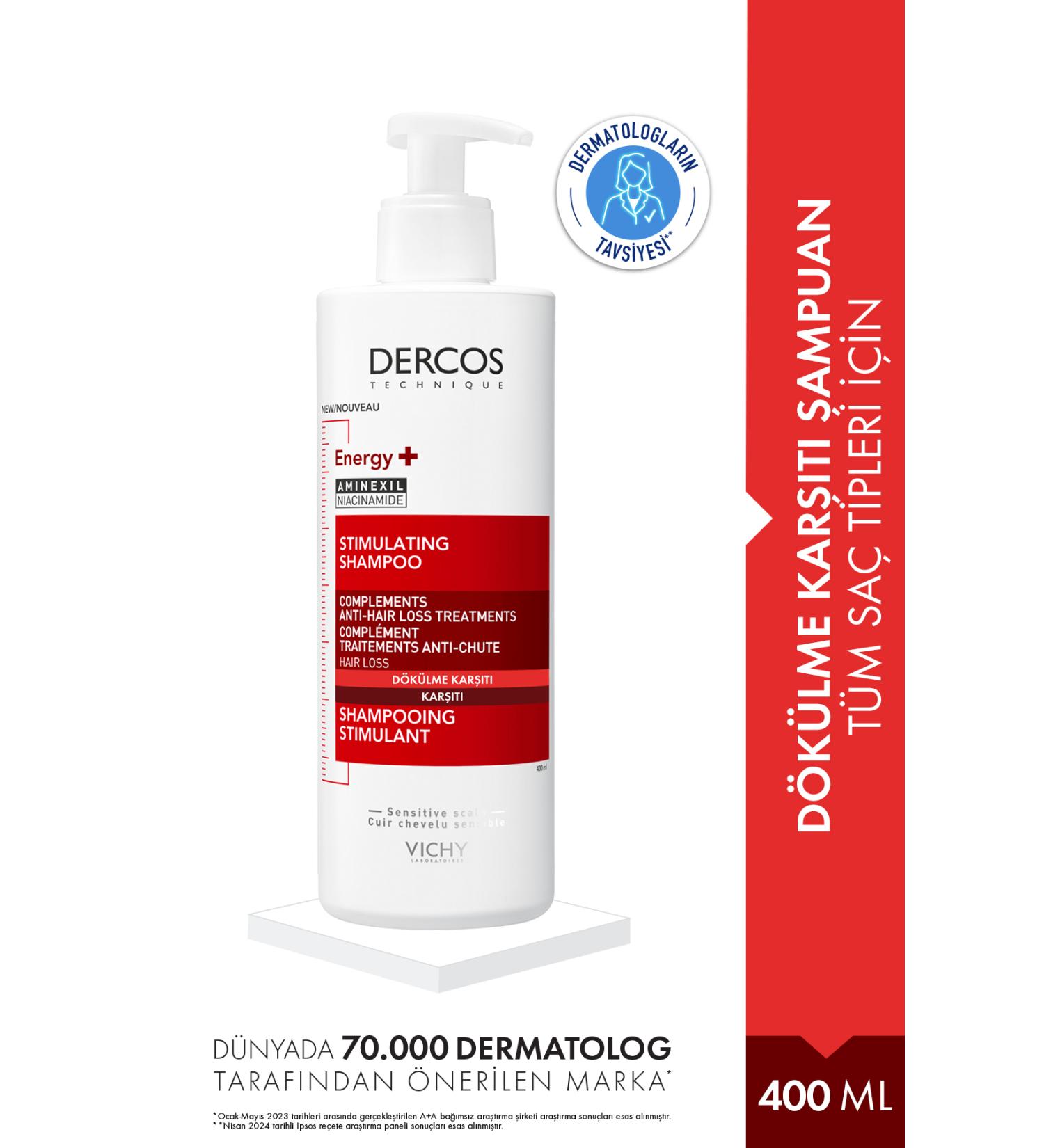 Vichy Dercos Energisant 400 ml Anti Hair Loss Shampoo
