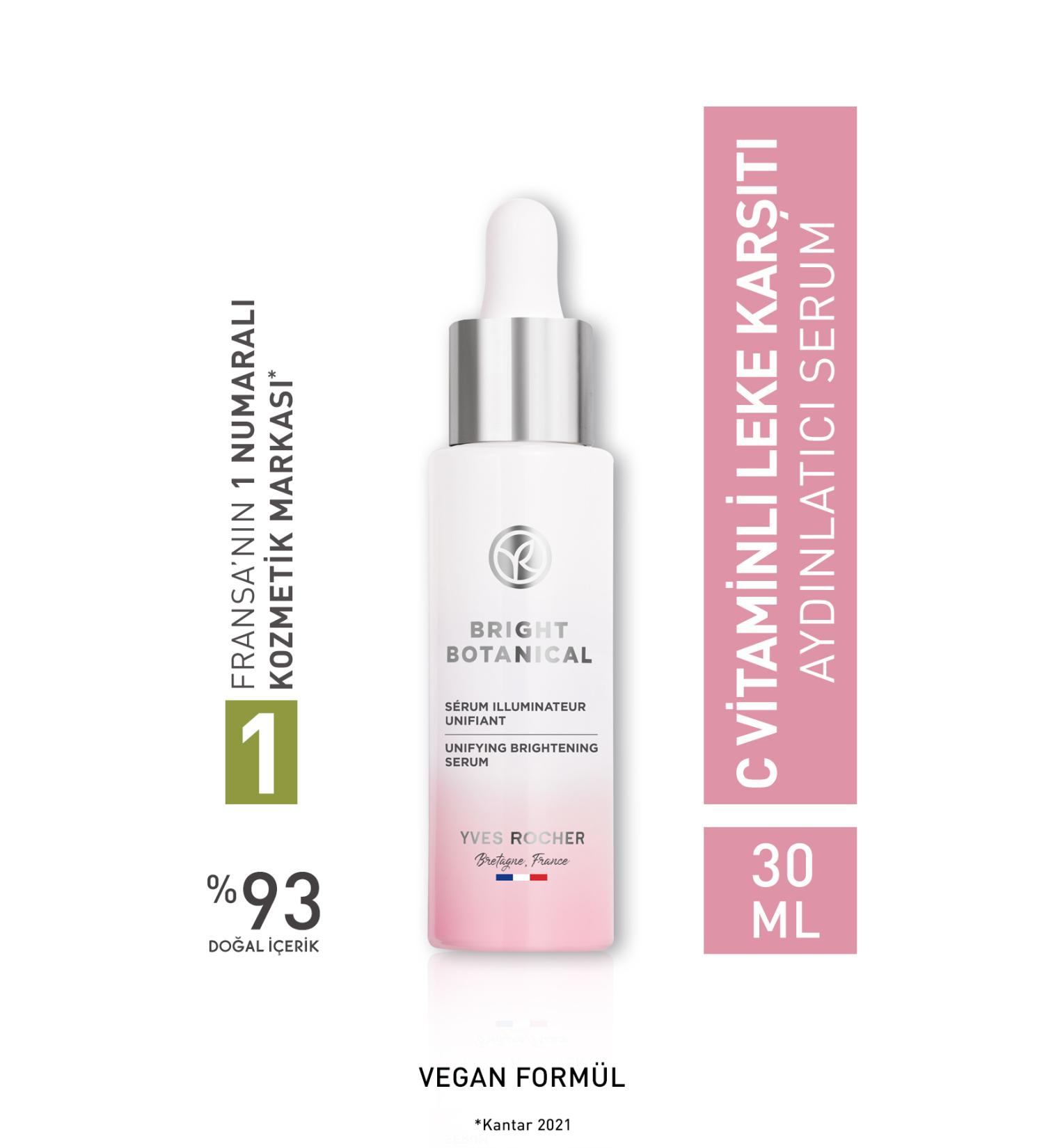 Yves Rocher Anti-Stain and Anti-Wrinkle Herbal Care Bright Botanical - Niacinamide & Vitamin C Serum - 30ml - Buy Online on GoSupps.com
