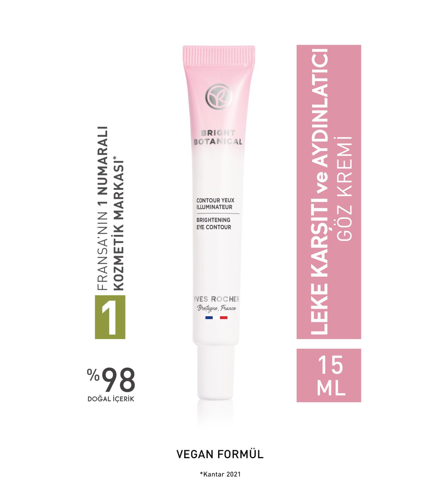 Yves Rocher Anti-Stain and Anti-Wrinkle Herbal Care Bright Botanical - Hyaluronic Acid & Vitamin E-Eye Cream-15ml - Buy Online on GoSupps.com