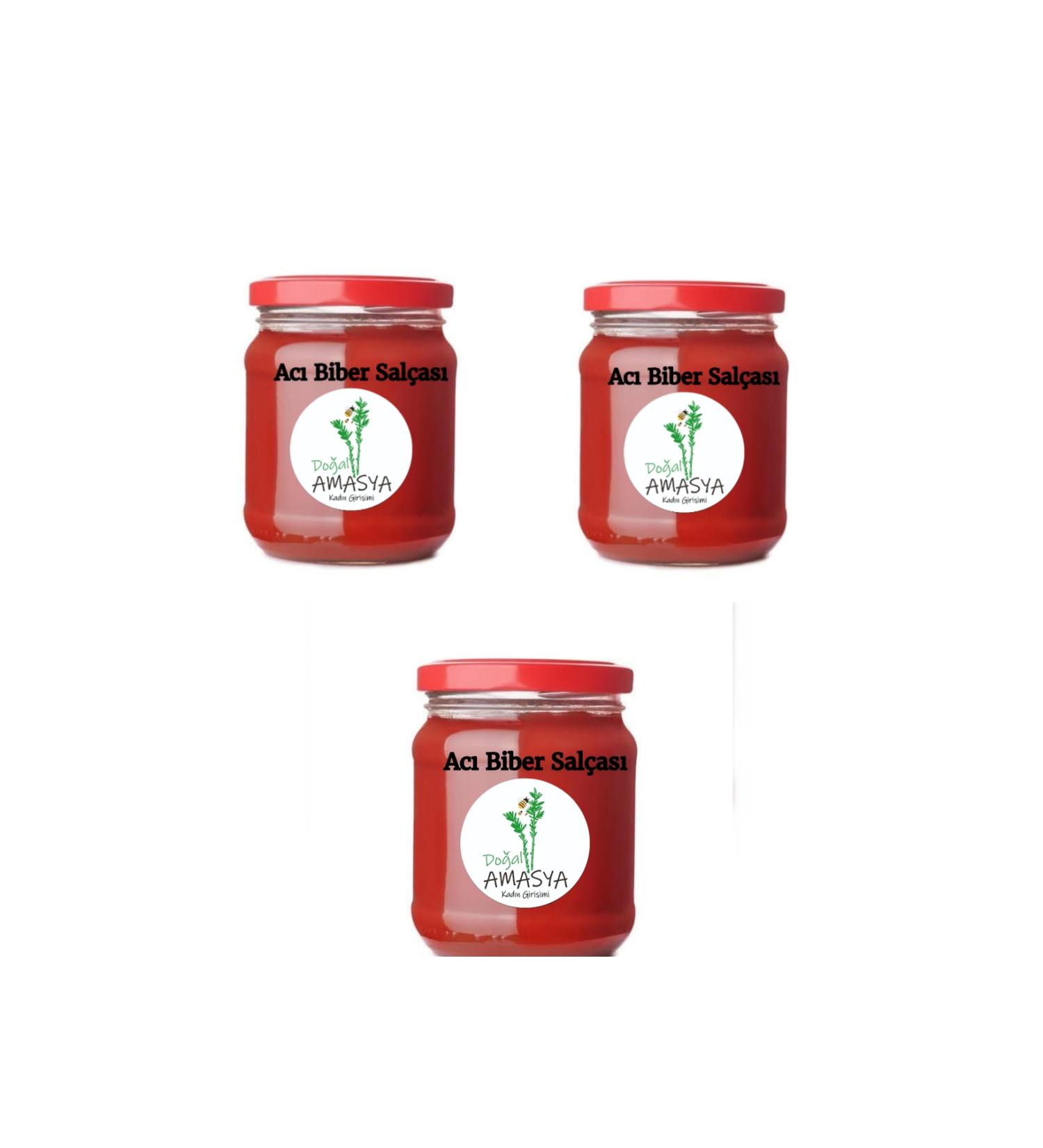 Natural Amasya Hot Pepper Paste Brut 3 kg