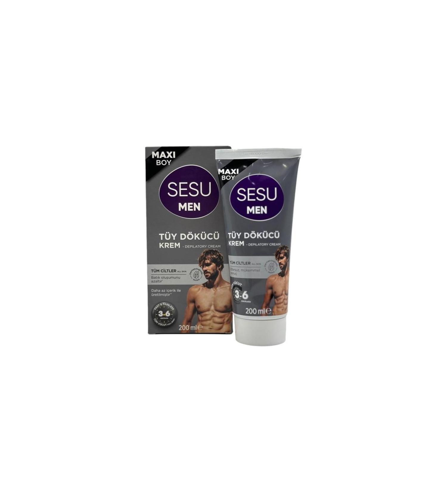 Sesu Men Maxi Boy Hair Removal Cream for All Skin Types 200 ml