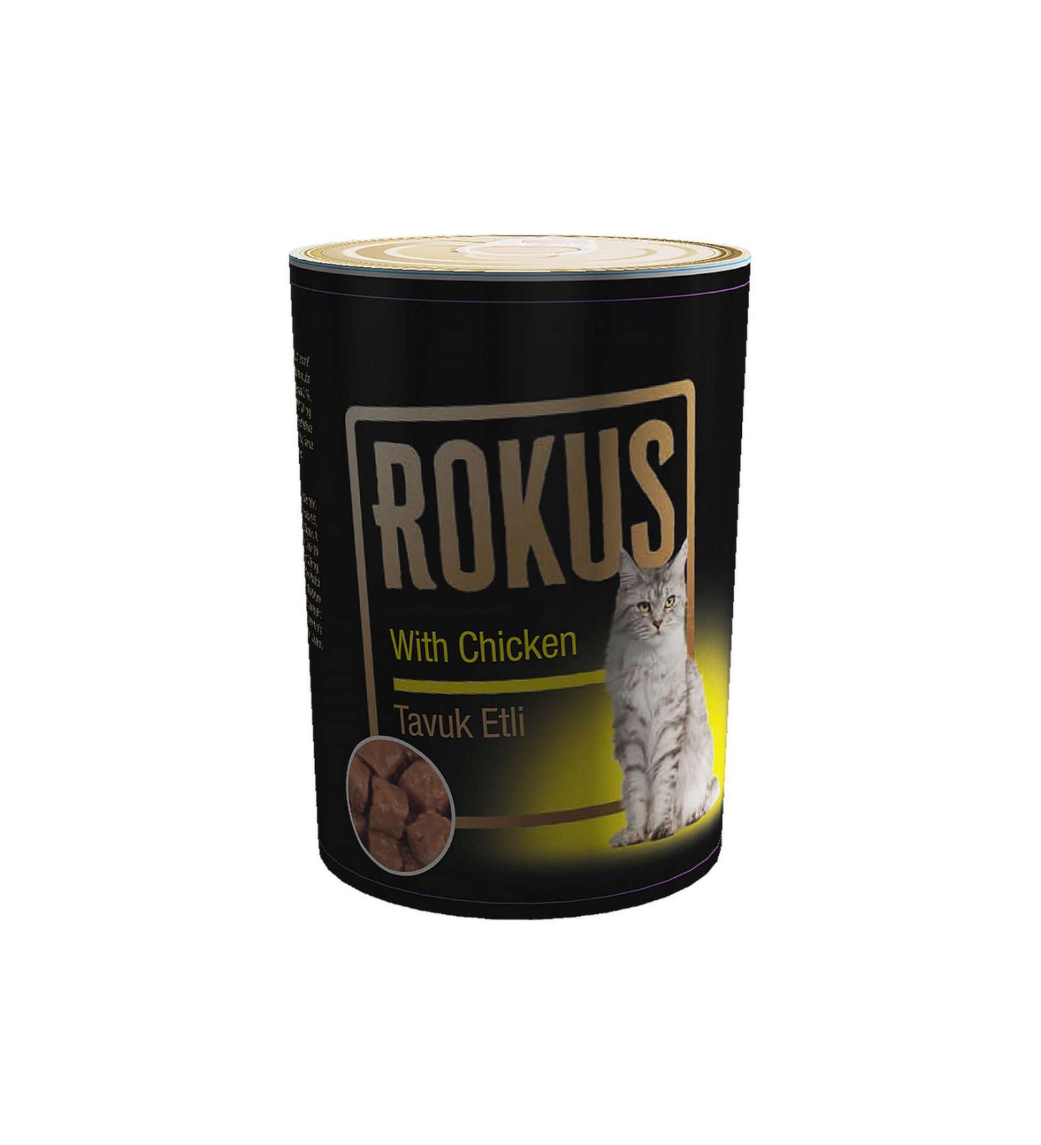 Rokus Chicken Cat Canned Food 410g 394117