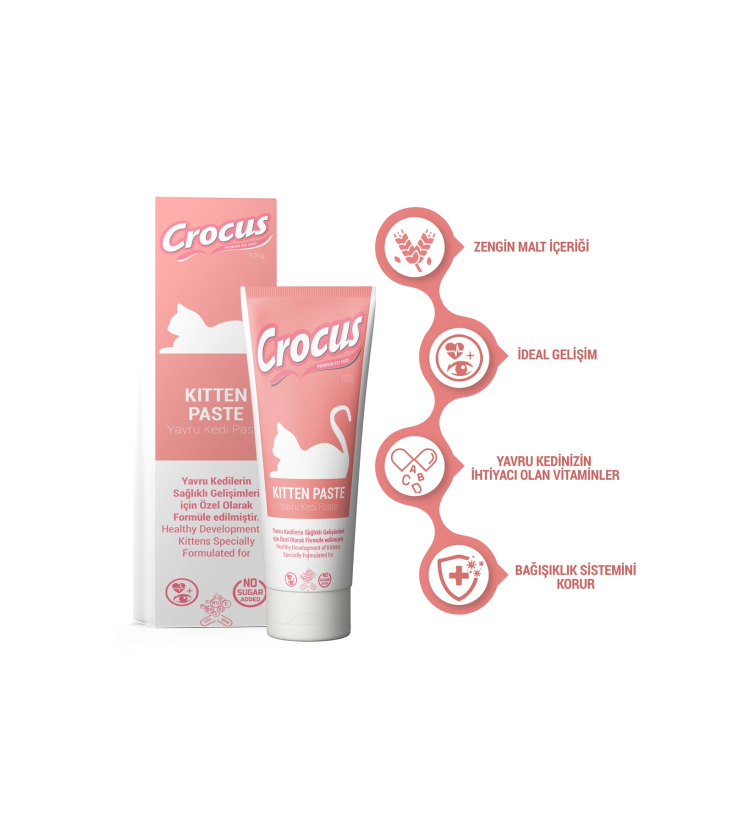 crocus CAT KITTEN MALT PASTE 100 GRAM X 2 PIECES 485125