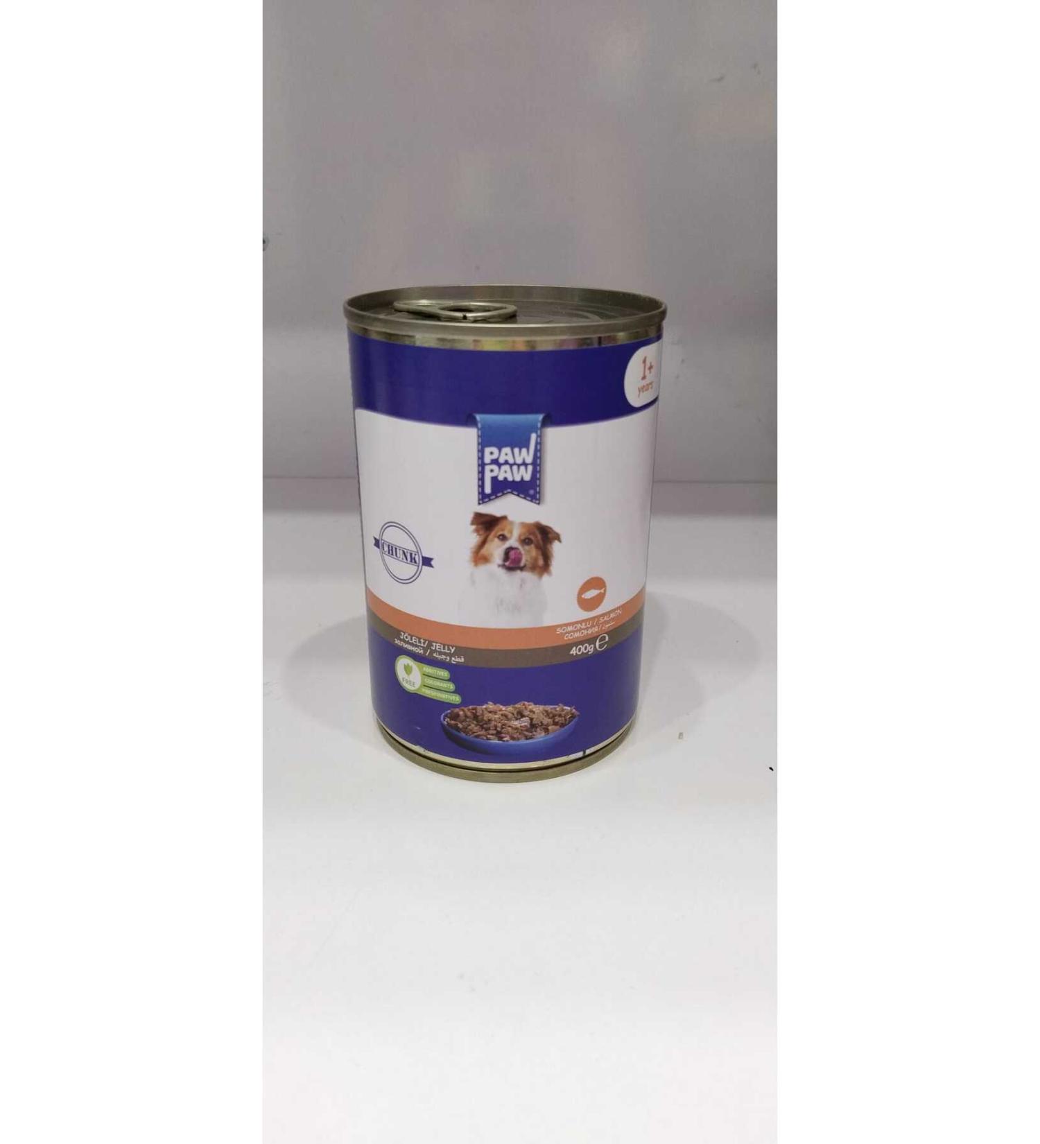 Paw Paw DOG JELLY SALMON CANNED FOOD 400 GR (12 PIECES)