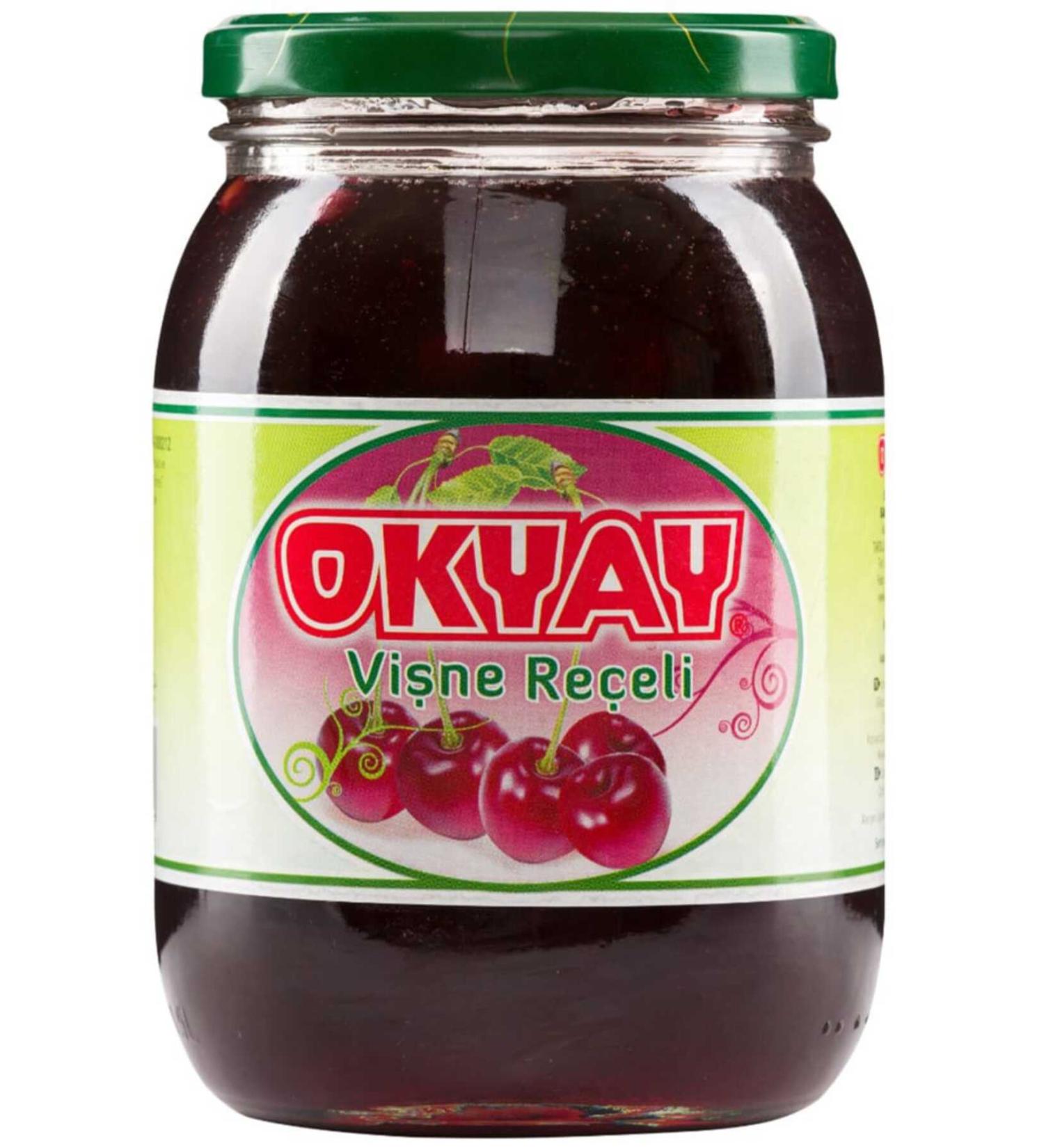 Okyay 1900 gr. jar of sour cherry jam