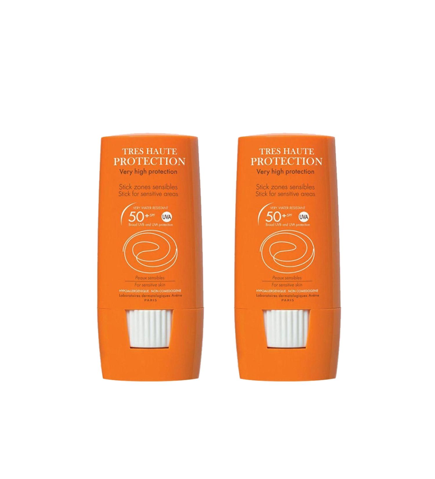 Avene Thermale Stick Zones Sensible SPF 50+ Sun Protection Stick for Sensitive Areas 8 g 2 Pieces