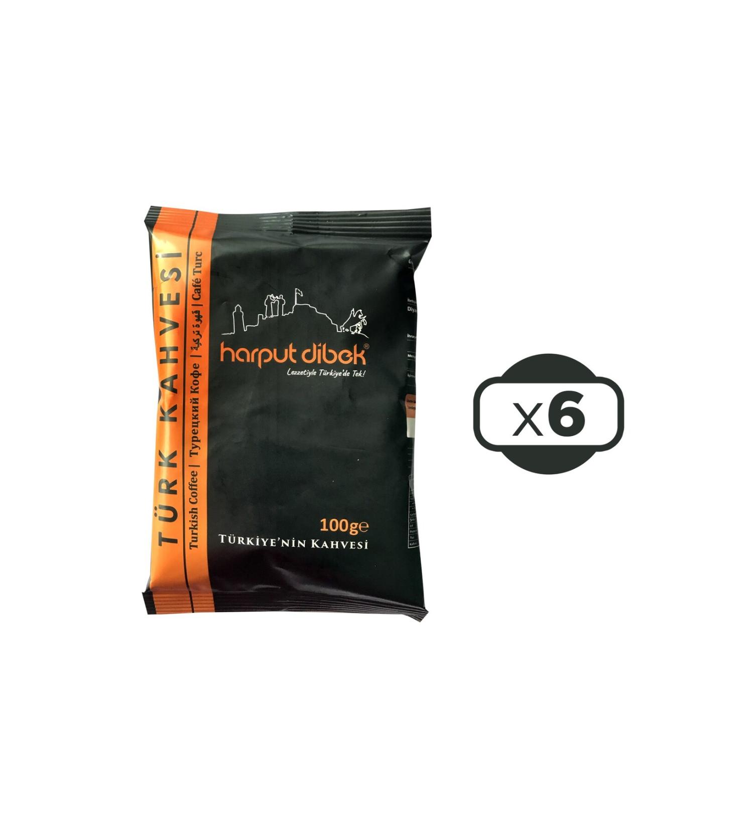 HARPUT DIBEK Harput Dibek Turkish Coffee 100 gr x 6 Pieces - Buy Online on GoSupps.com