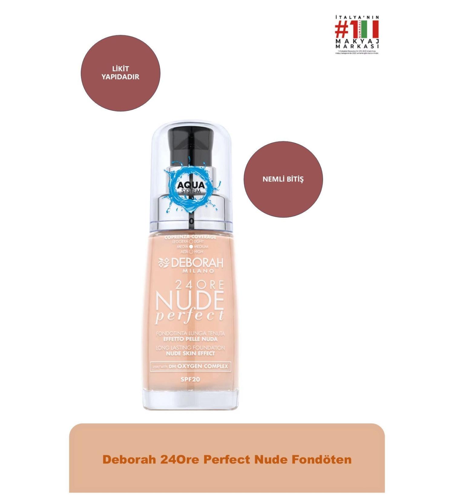 Deborah 24ore Perfect Nude Fdt No:0 Fair Rose 8009518364651 - Buy Online on GoSupps.com