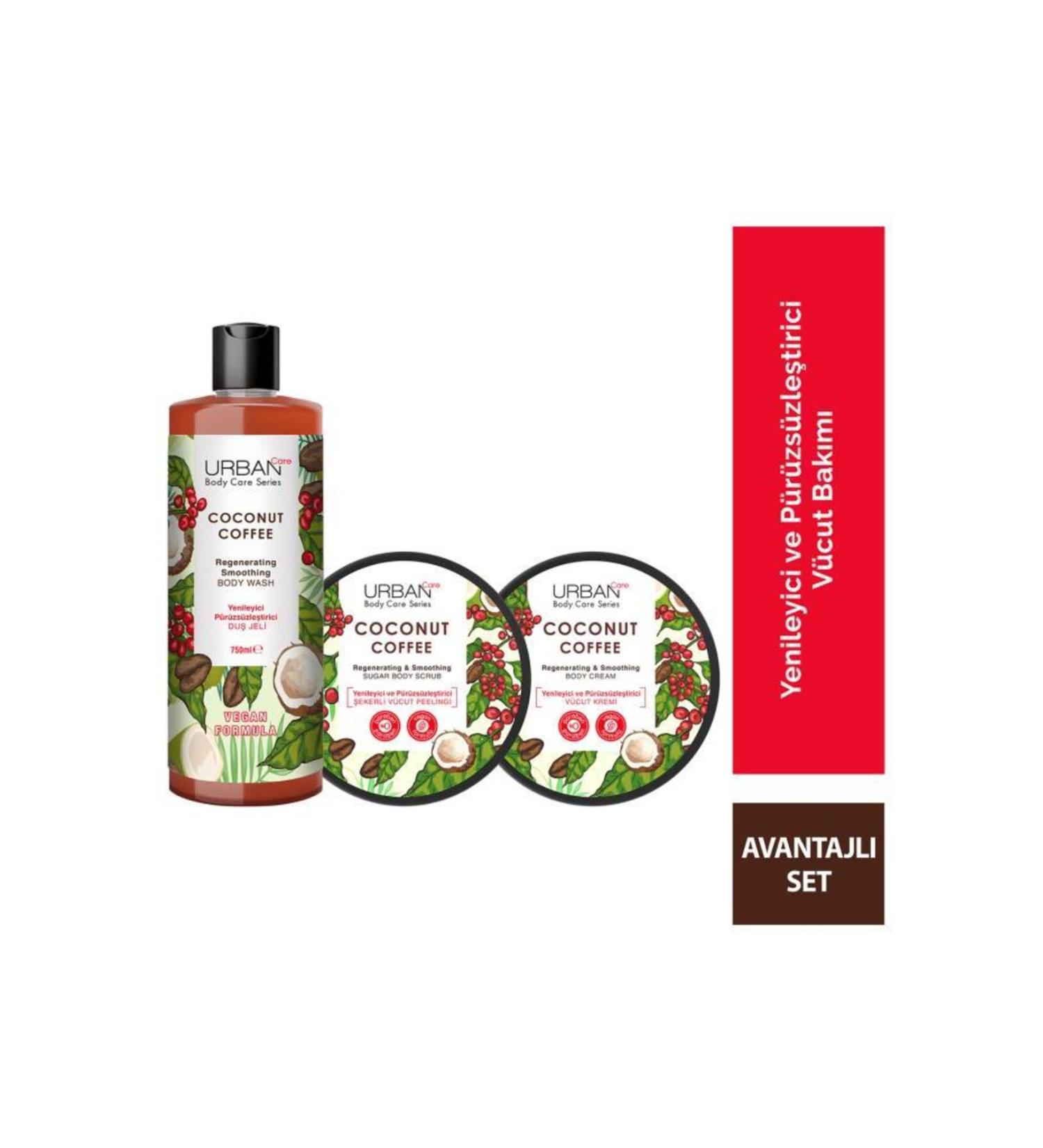 Urban Care Body Series Coconut Coffee Renewing and Smoothing 3-Piece Set - Buy Online on GoSupps.com