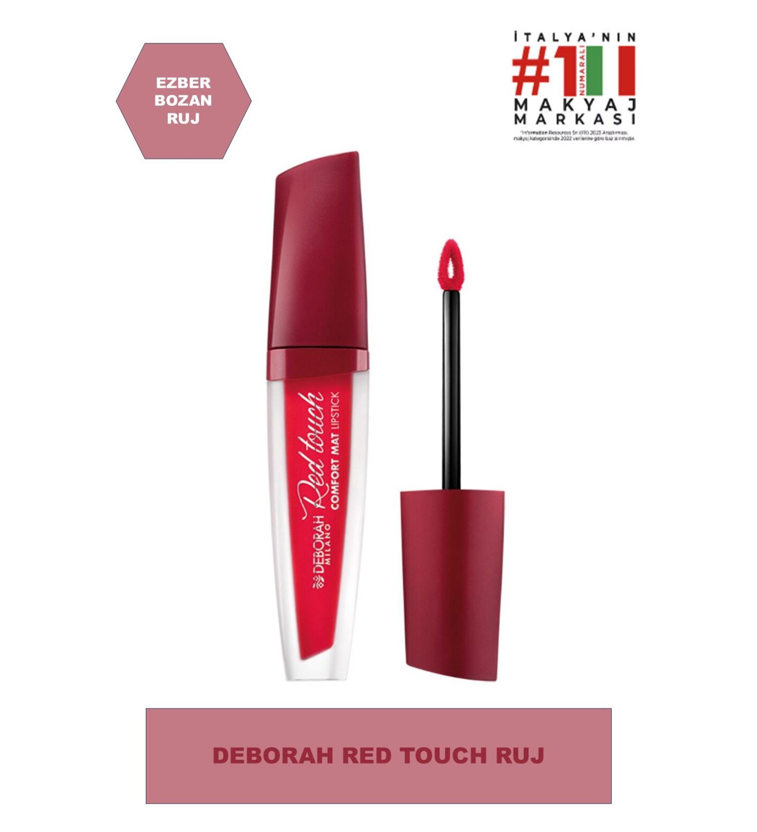 Deborah Red Touch Lipstick No: 07 Medium Red