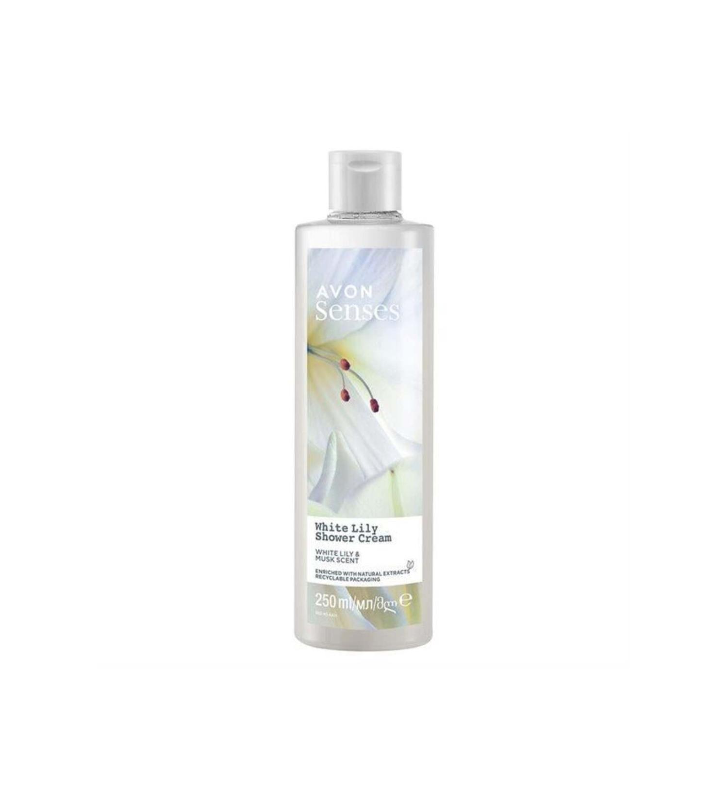 Avon Senses White Lily Scented Shower Gel 250 ml