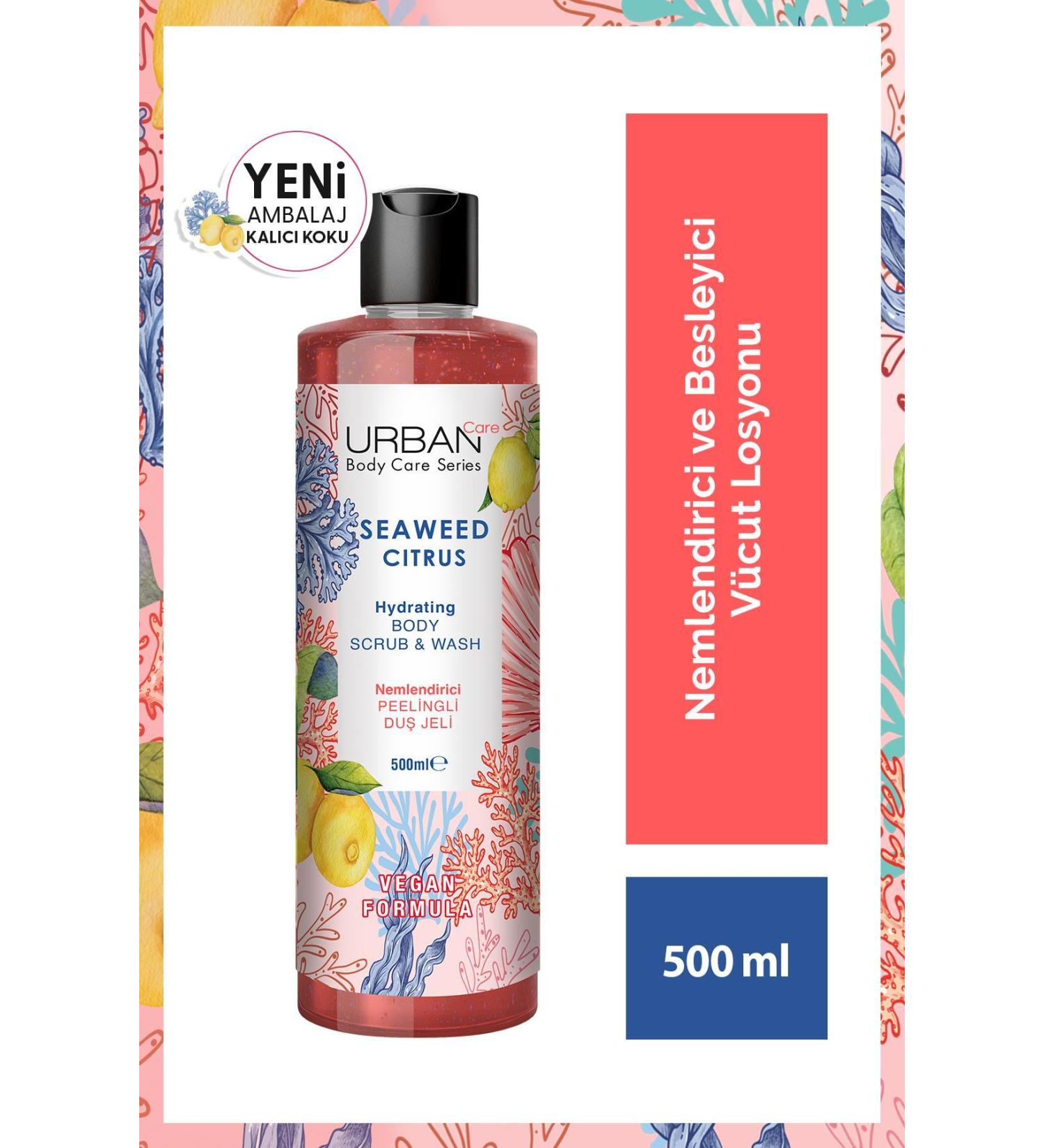 Urban Care Seaweed Citrus Moisturizing and Nourishing Peeling Shower Gel 500 Ml-vegan - Buy Online on GoSupps.com