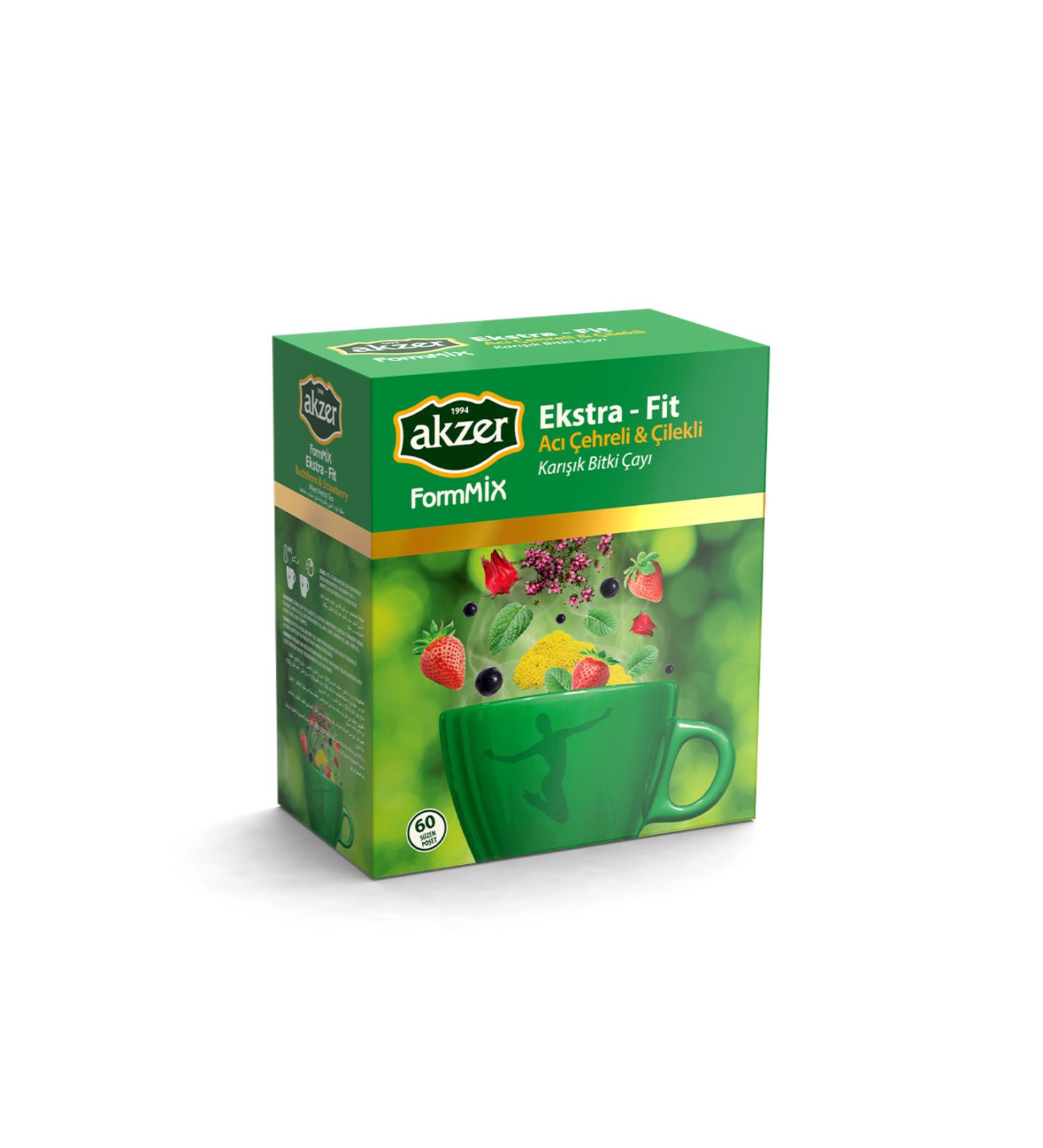 Akzer Extra Fit Tea Natural Bitter Faced 60 pcs