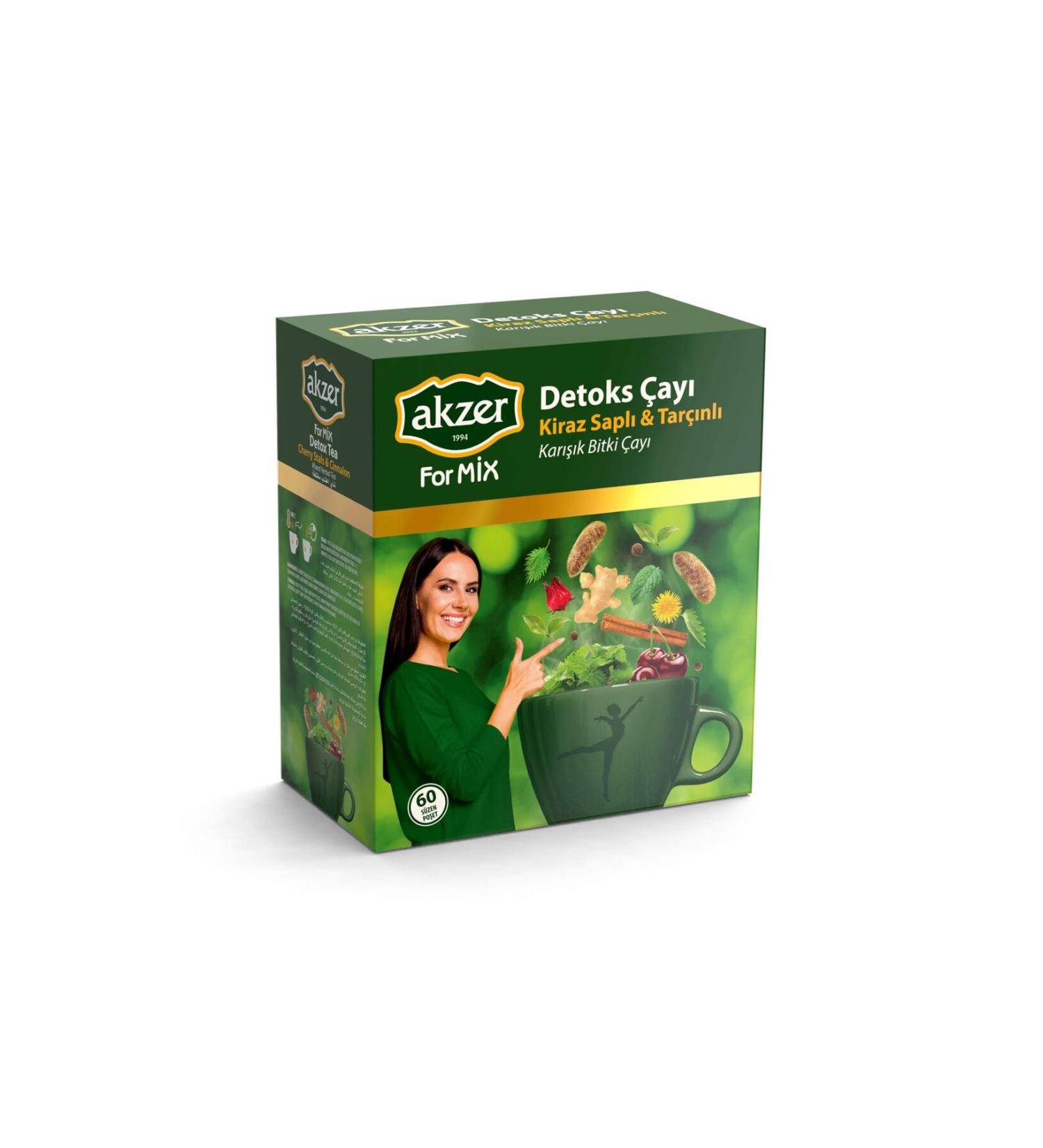 Akzer Detox Tea Mixed Natural 60s