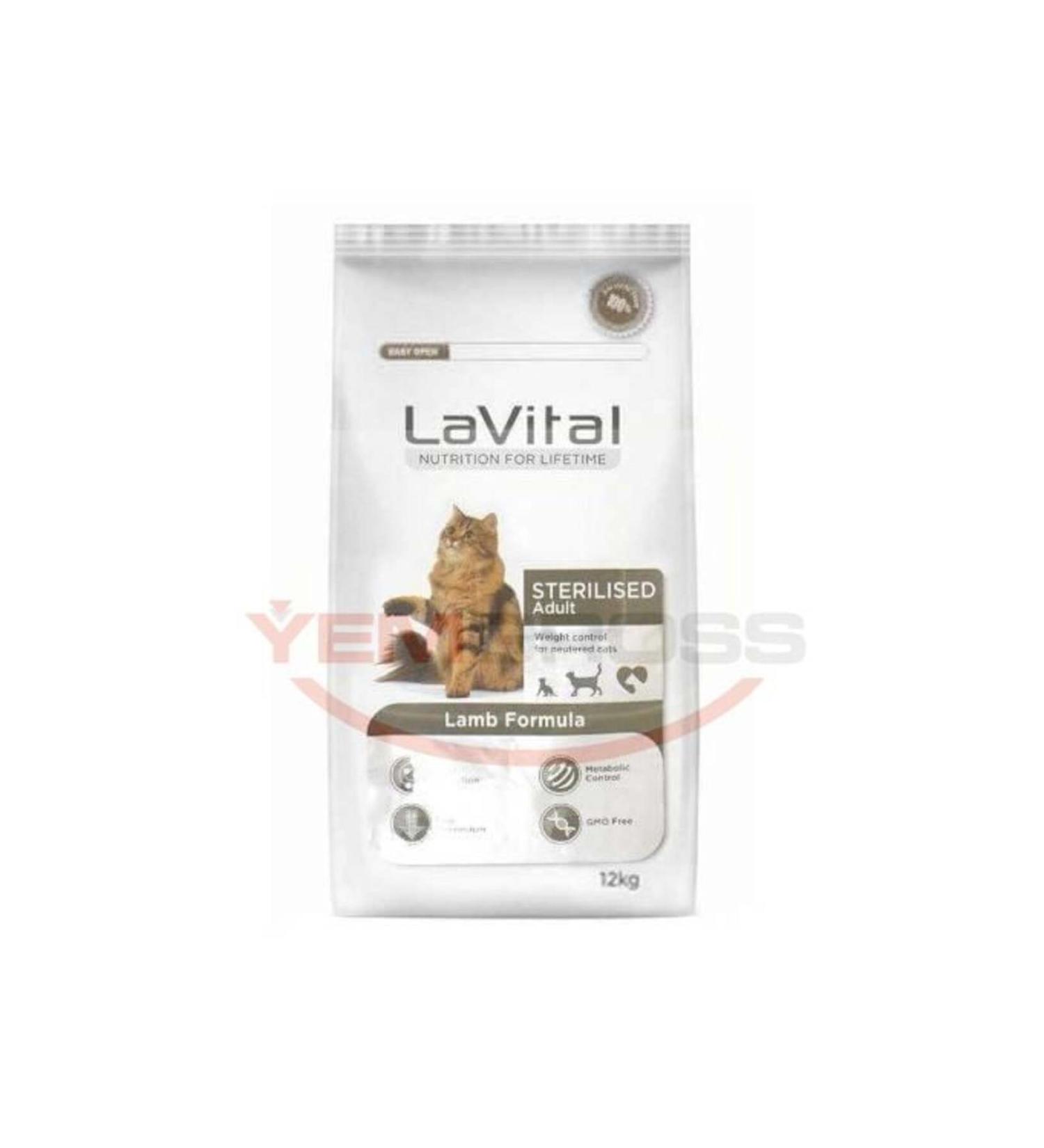 La Vital Lavital Lamb Sterilized Adult Cat Food 12 Kg