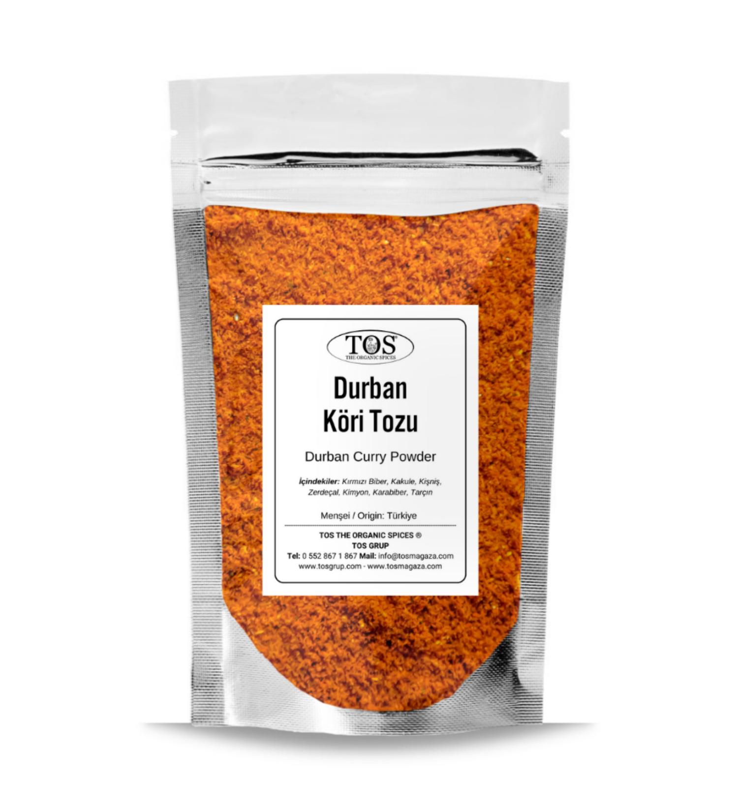 TOS The Organic Spices Durban Curry Powder 250 gr Durban Curry Powder - Premium Quality | Spice Mix