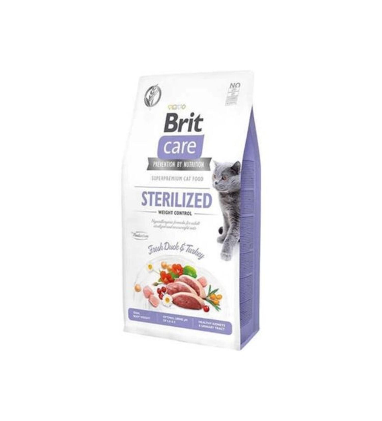 Brit Care Grain Free Sterilized Weight Control Duck Cat Food 6 1 Kg