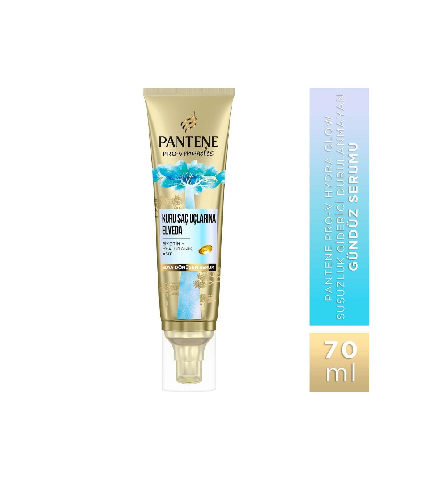 Pantene PRO-V MIRACLES Hydra Glow Thirst Quenching Day Serum Leave-In for Dry Hair 70ML - Buy Online on GoSupps.com