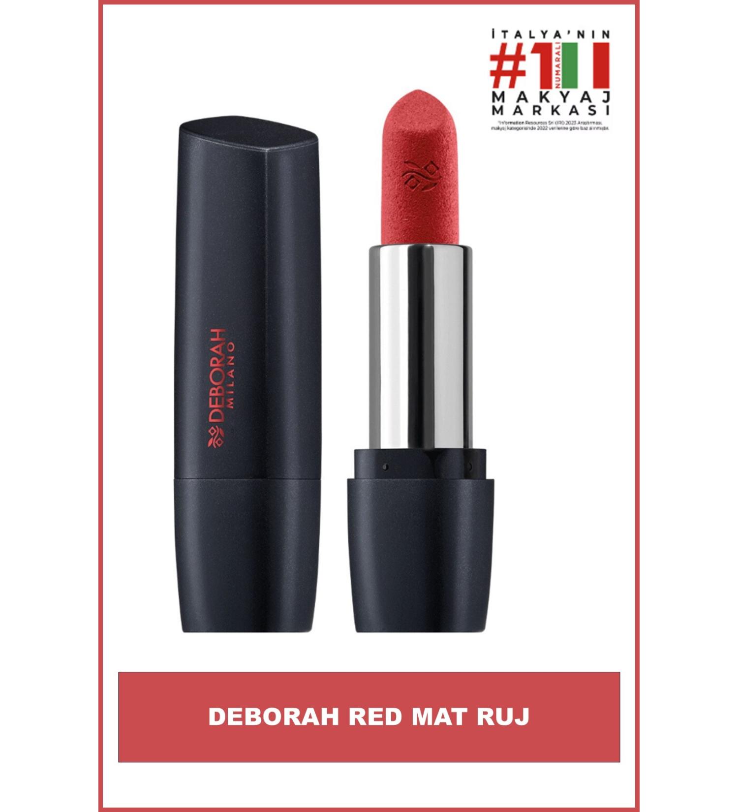Deborah Milano No: 03 Geranium Red Matte Lipstick