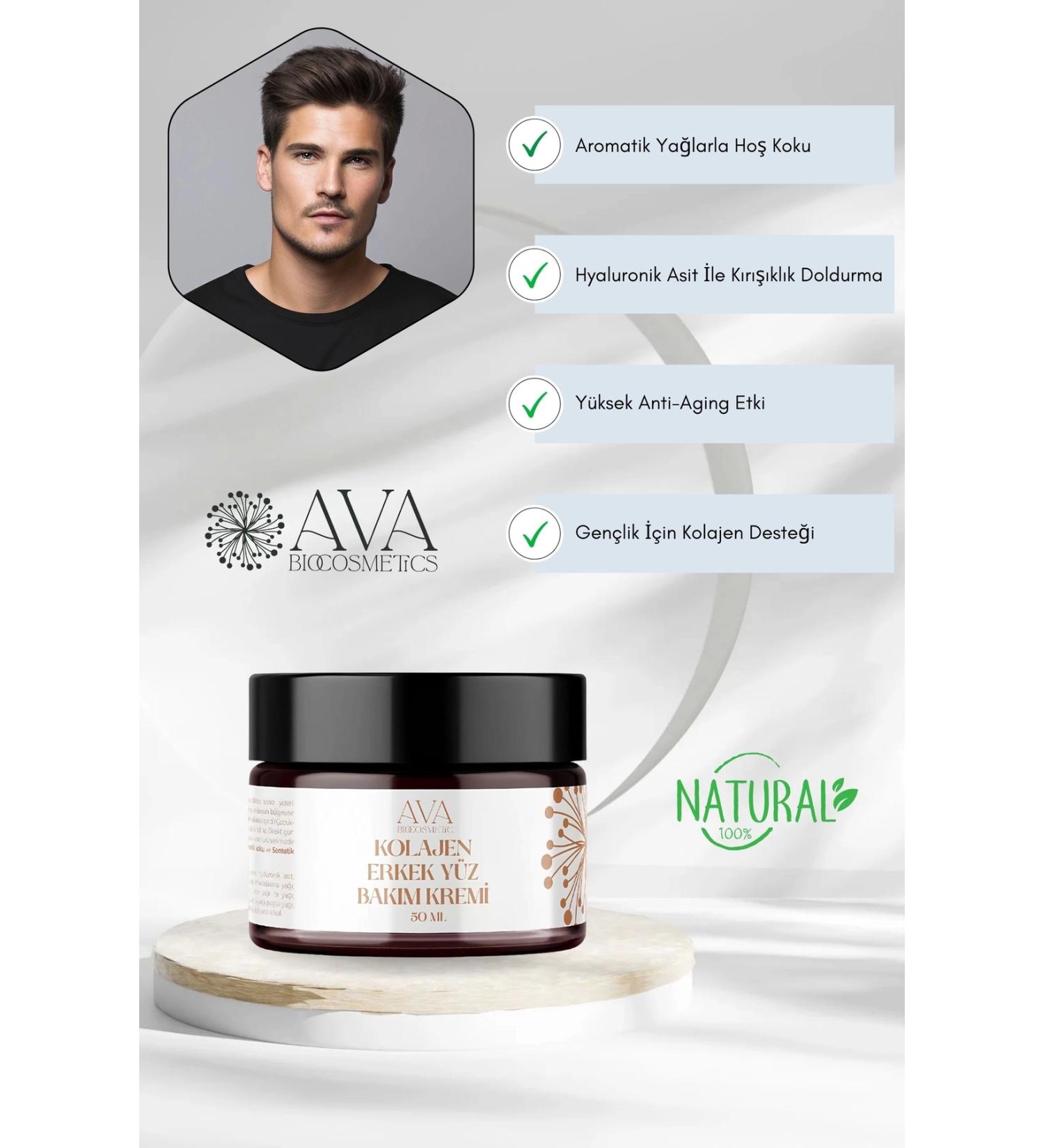 AvA Bio Cosmetics AvA Collagen Men's Care Cream - Buy Online on GoSupps.com