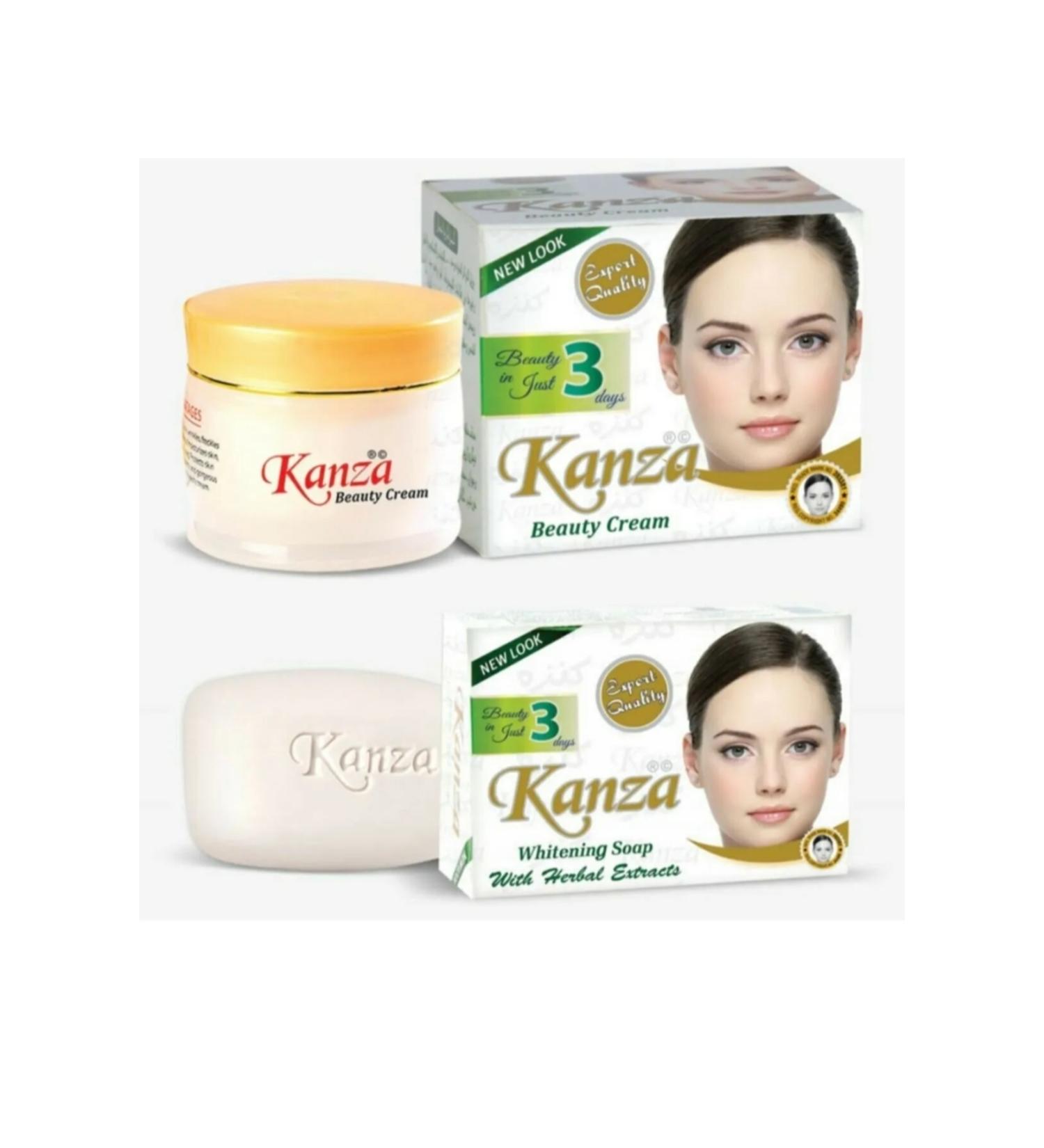 Greengold Kanza Cream Whitening Serum And Soap