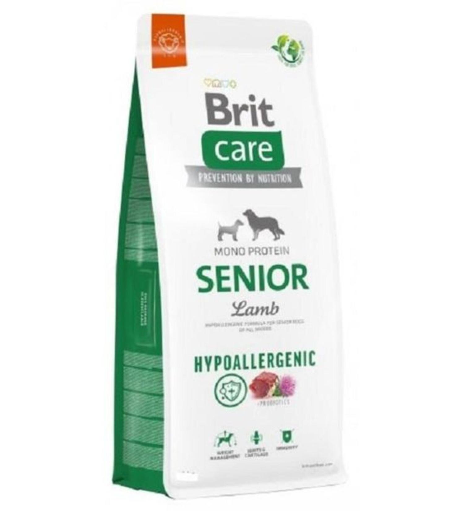Brit Care Care Senior Mono Protein Hypoallergenic Lamb Meat Old Dog Food 12 Kg (STT:02/2025) - Petsh