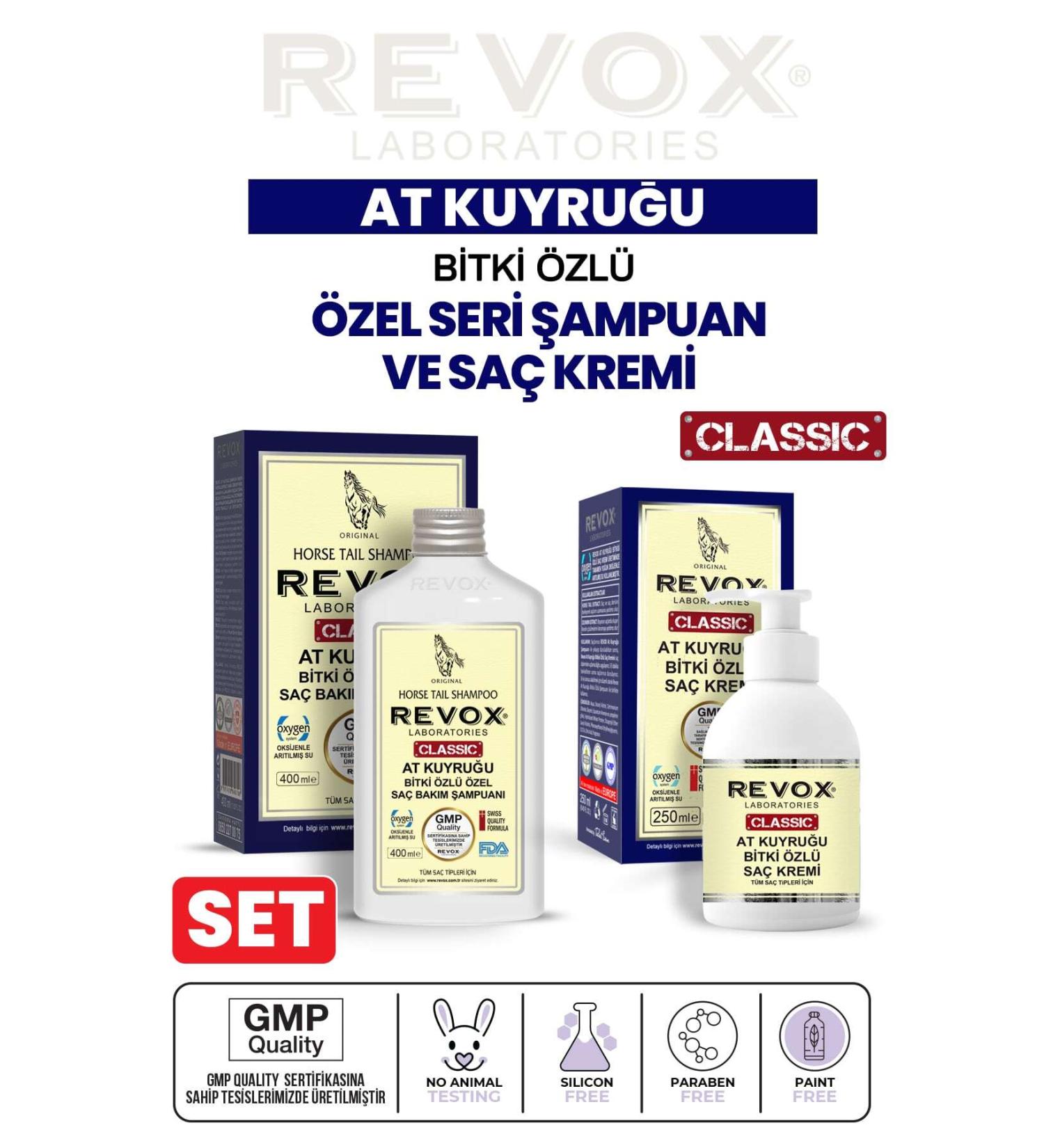 Revox Anti-Hair Loss Horsetail Plant Extract Shampoo and Conditioner - Buy Online on GoSupps.com