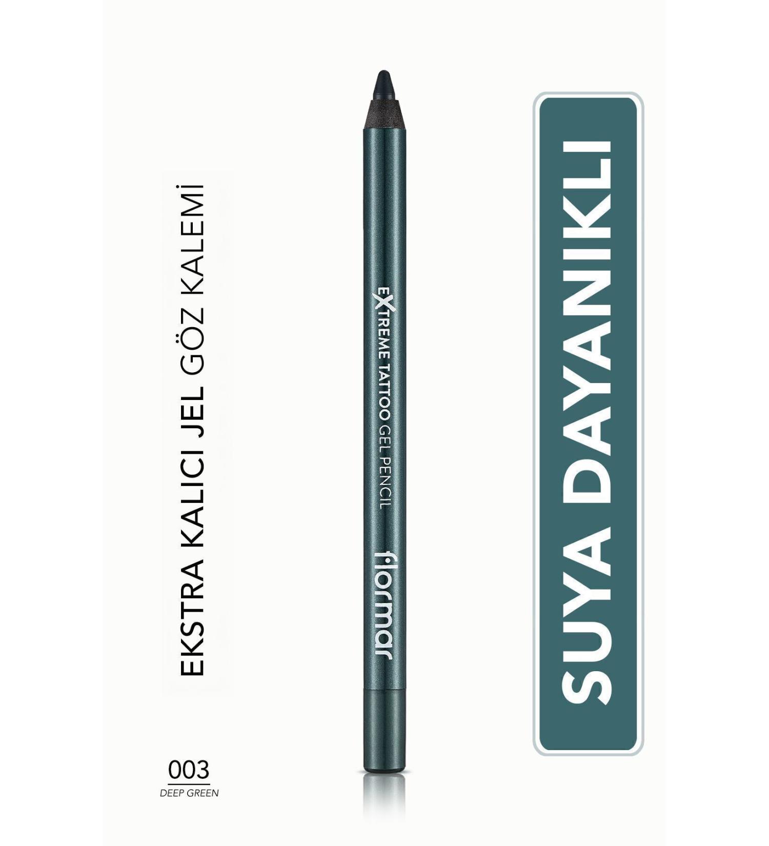 Flormar High Pigmentation Matte Permanent Gel Eyeliner Pencil Creates Eye-Catching Looks - 003 eleg.1301
