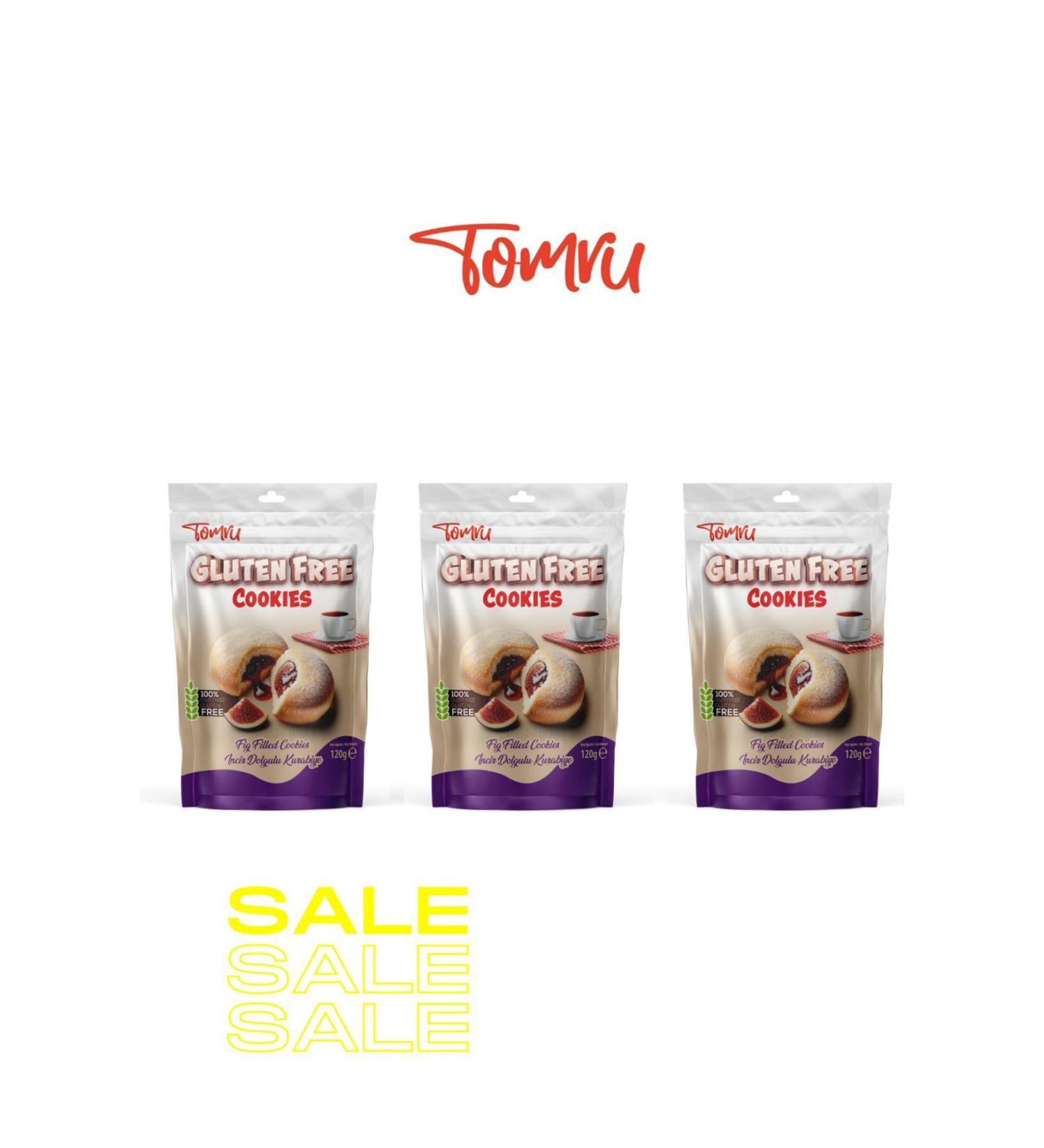 tomru gluten free fig filled cookie set 3x120gr