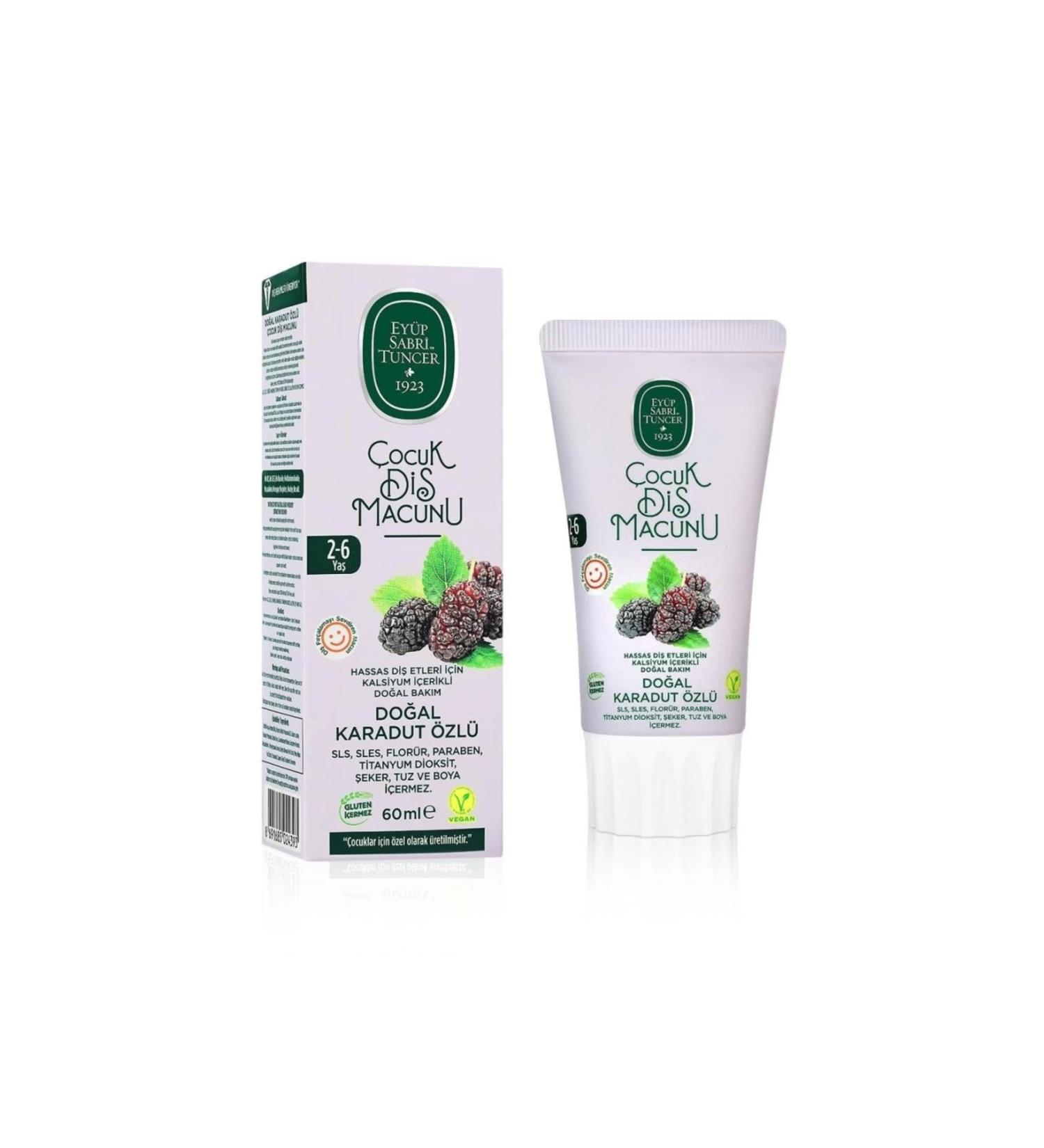 KdrElectronics Ey p Sabri Tuncer Natural Mulberry Extract Toothpaste 2-6 Years 60ml