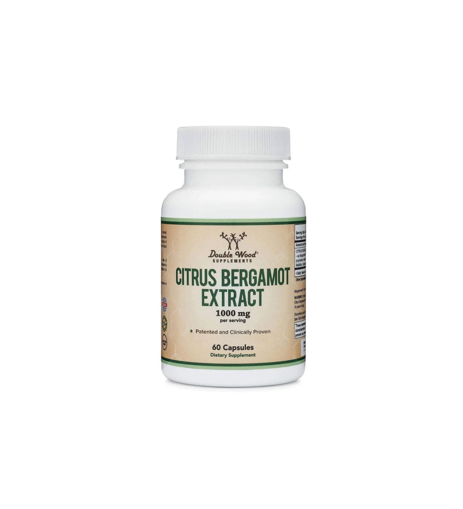 DOUBLE WOOD Citrus Bergamot Extract 500 Mg 60 Capsules