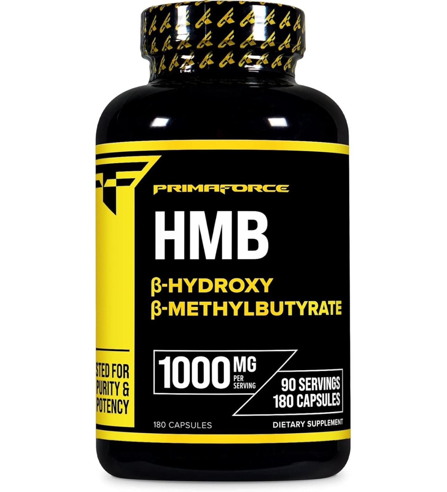 Primaforce Hmb B-hydroxy B-methylbutyrate 1000 Mg 180 Capsules - Buy Online on GoSupps.com