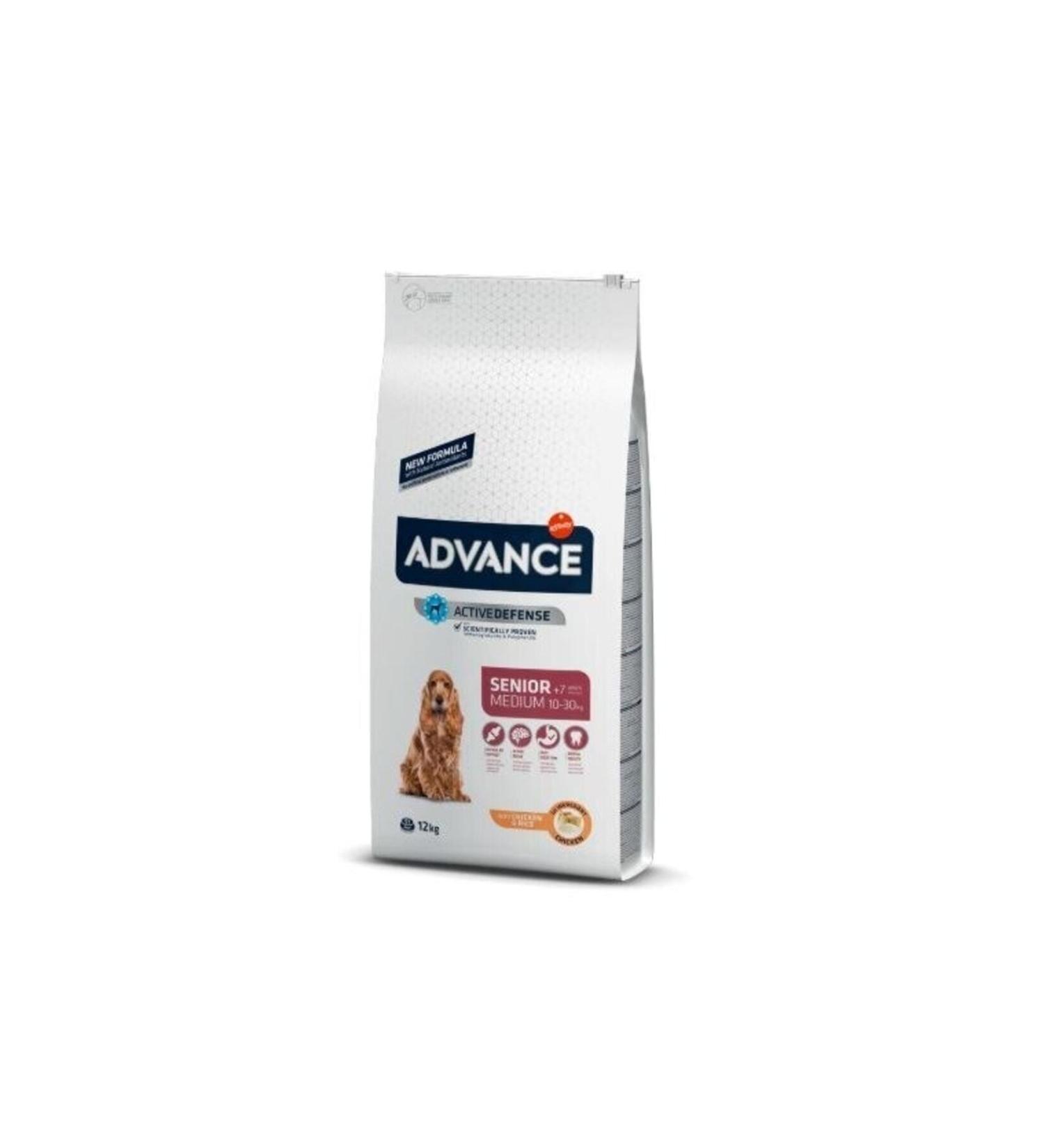 Advance Chicken Medium Breed 7 Years Old and Above Old Dog Dry Food 12 Kg