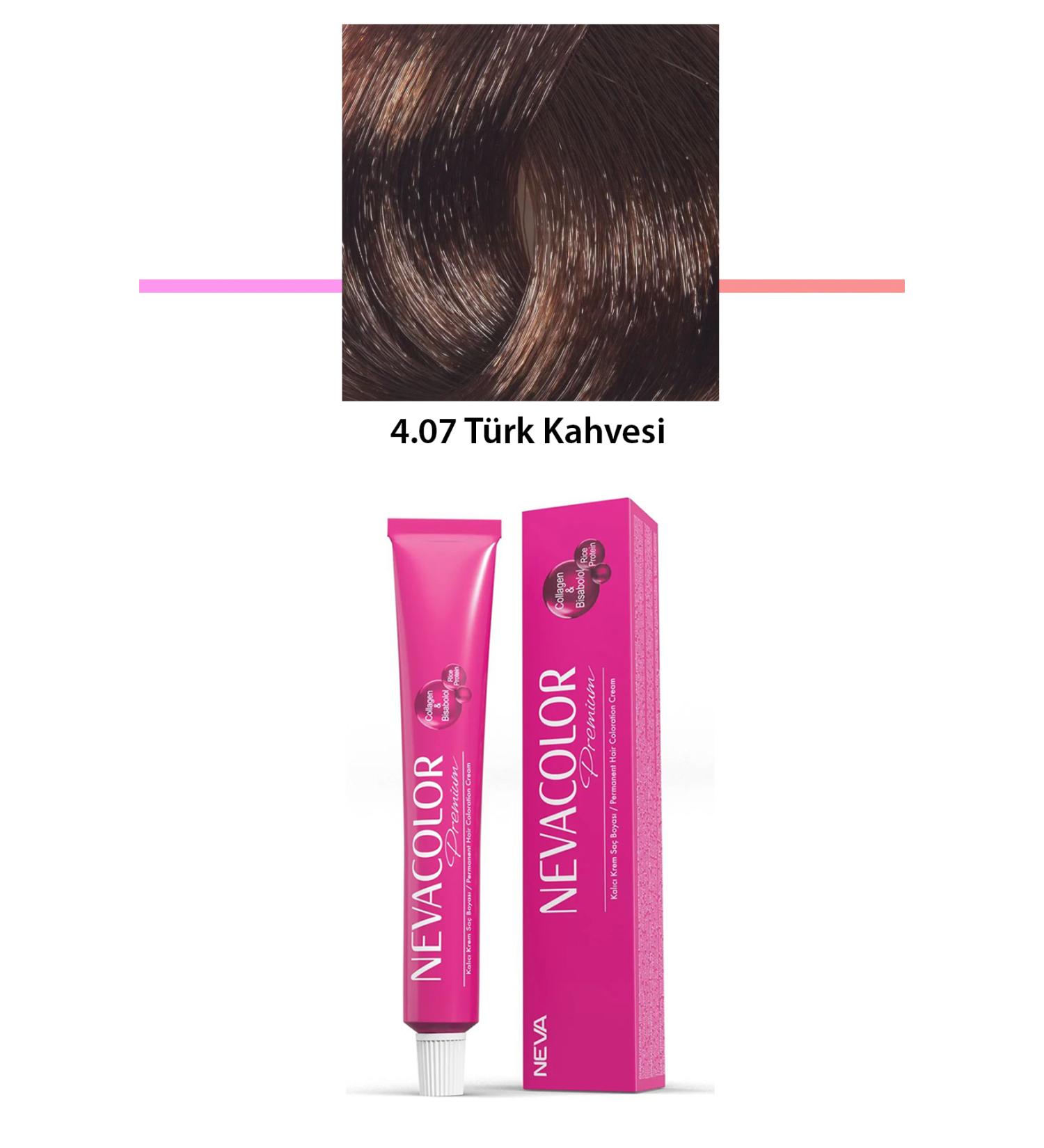 Skygo Premium 4.07 Turkish Coffee - Permanent Cream Hair Dye 50 g Tube