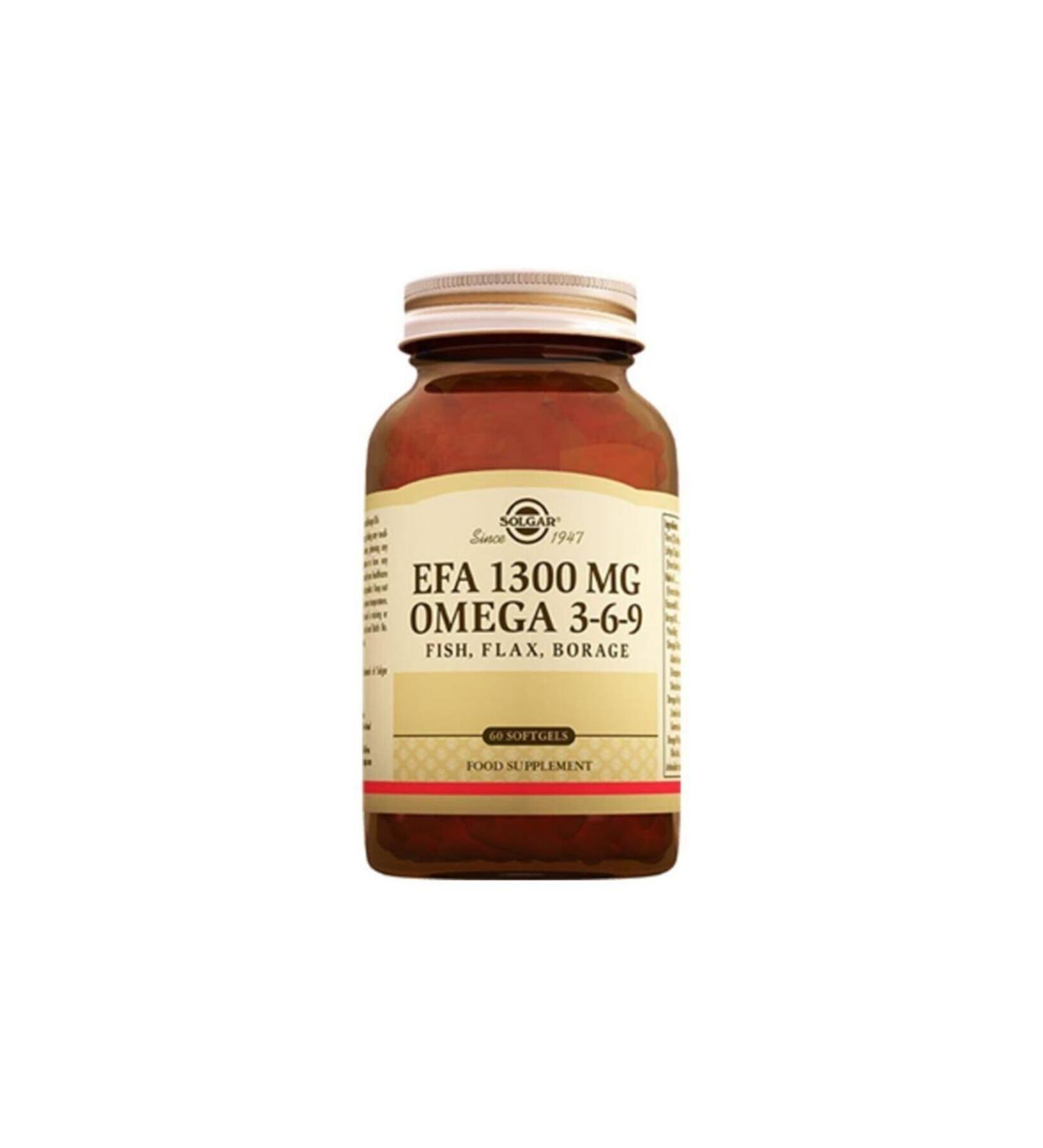 Solgar Omega 3-6-9 Efa 1300 Mg 60 Softgel (CAPSULE)