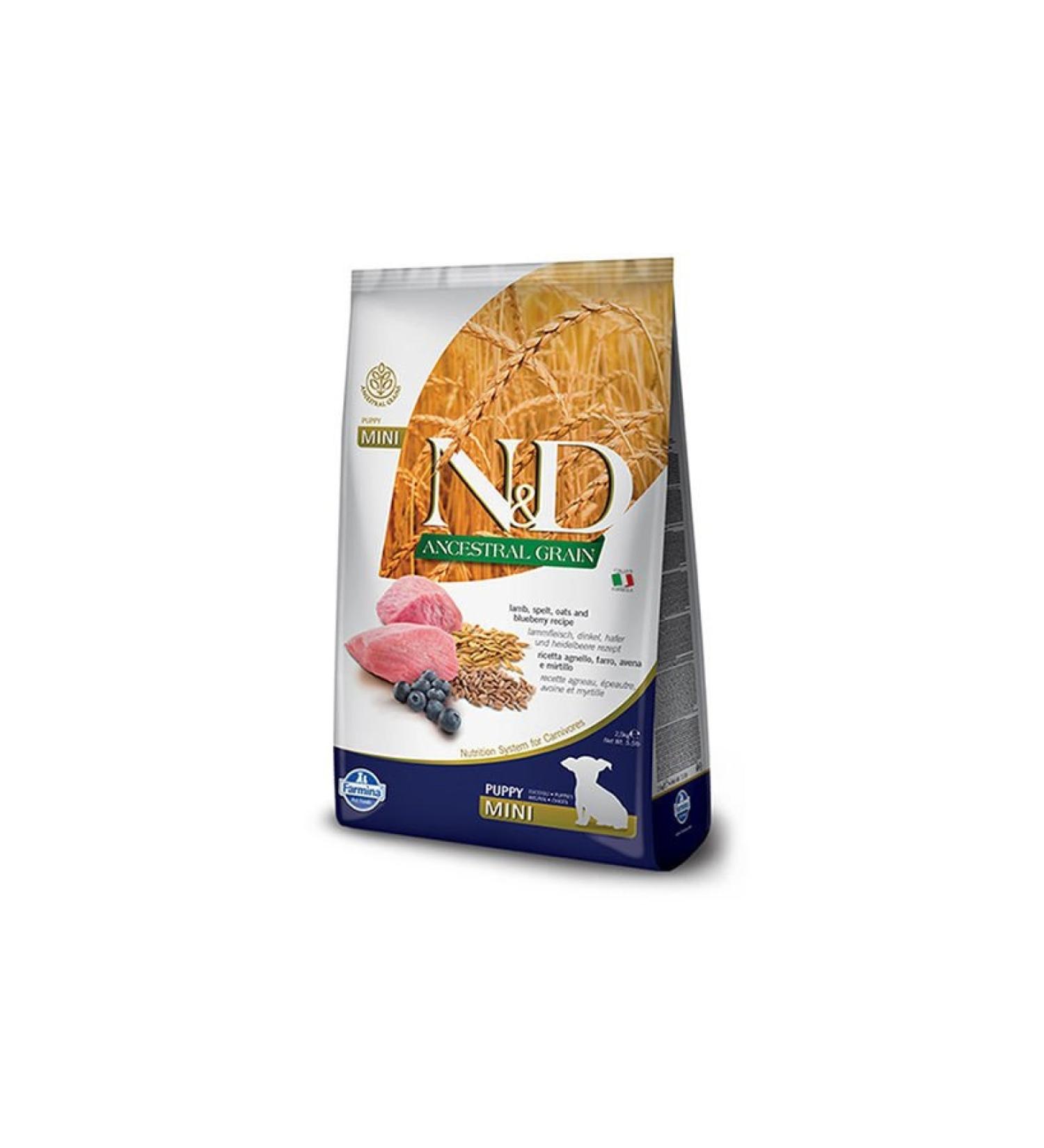 UDMK STORE ND Low Grain Lamb Meat Small Breed Puppy Food 2.5 Kg