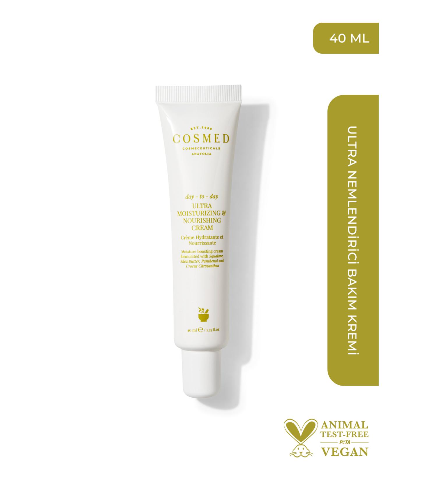 COSMED Day-to-day Ultra Moisturizing & Nourishing Cream - Water Based Moisturizing Skin Care Cream 40 ml